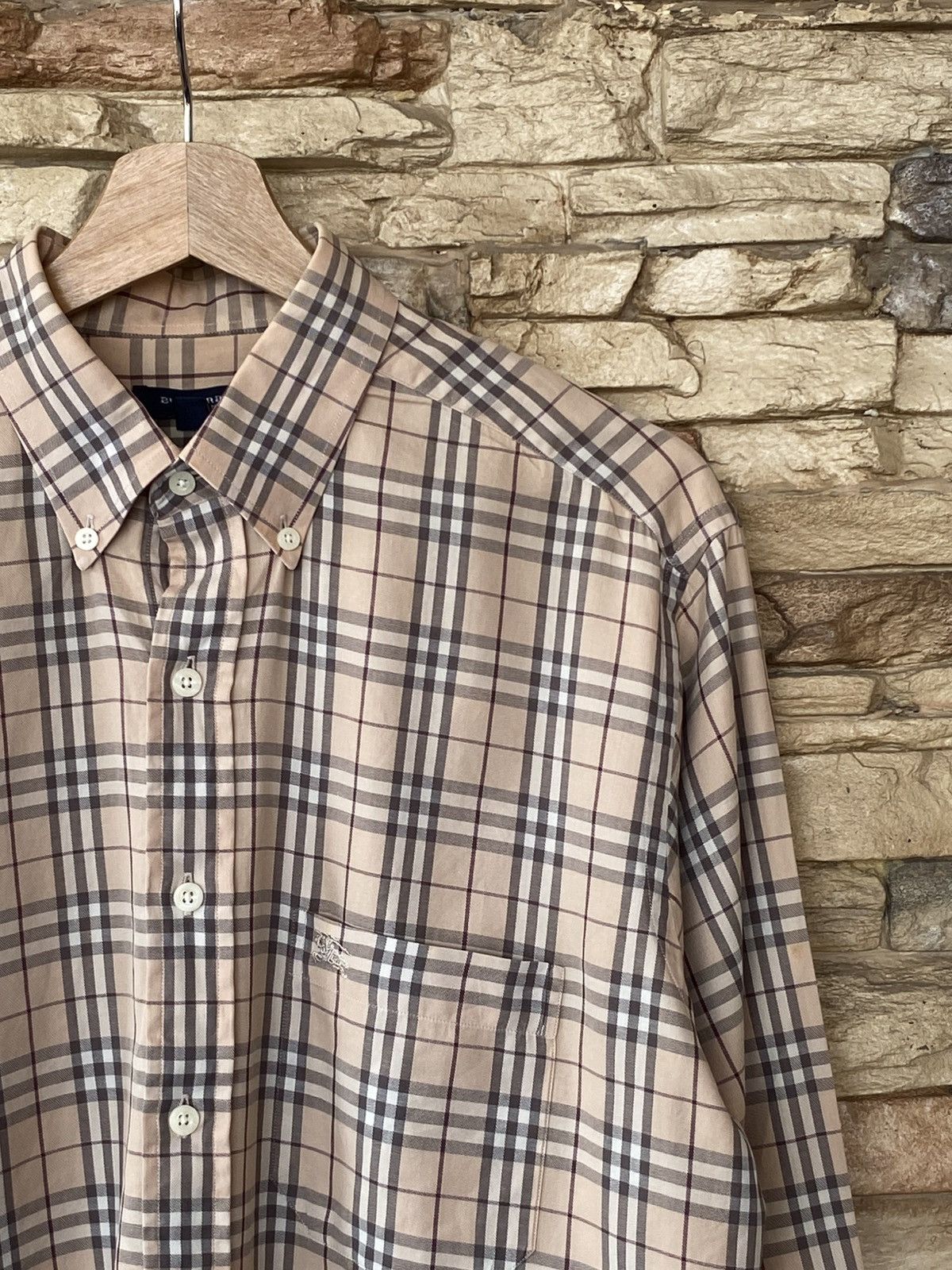 Burberry Vintage Burberry London Nova Check Checkered Button Ups Long Sleeve Shirt Formal Size US L / EU 52-54 / 3 - 2 Thumbnail