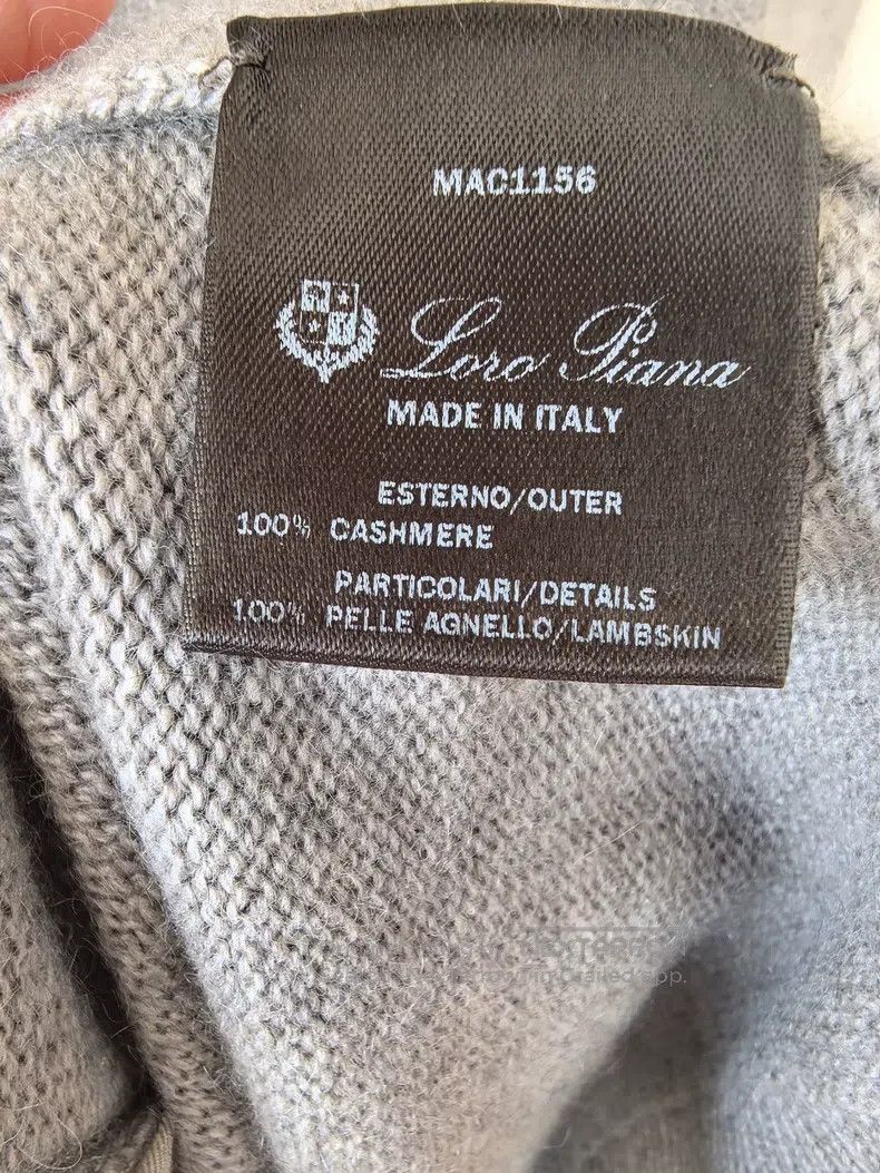 Loro Piana Loro Piana Medium-length sweater with side pockets and lea Size XS / US 0-2 / IT 36-38 - 3 Thumbnail