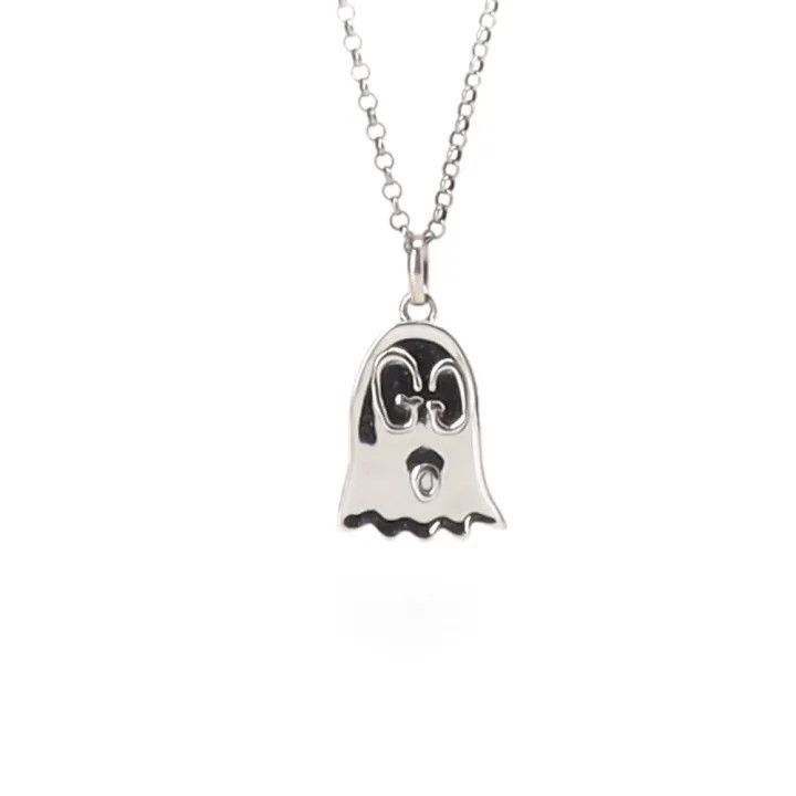 Gucci Gucci Ghost Silver Pendant Necklace for Women-2507 Size ONE SIZE - 2 Thumbnail