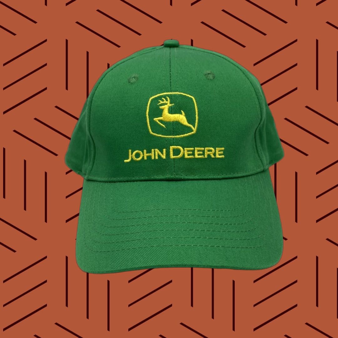 John Deere CARY FRANCIS JOHN DEERE LOGO BASEBALL CAP HAT ADJUSTABLE GREEN FARMING TRACTOR MEN'S Size ONE SIZE - 1 Thumbnail