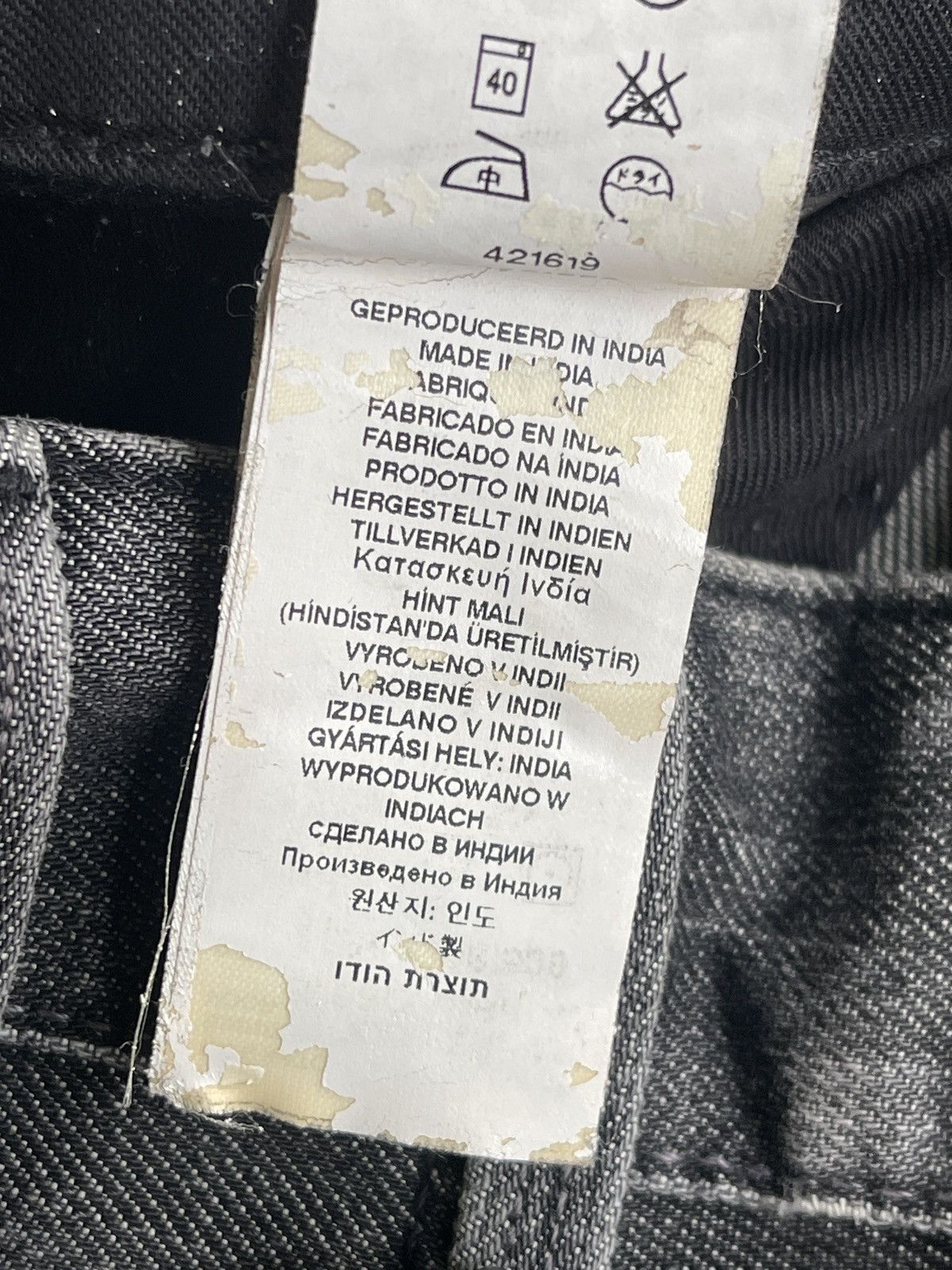 G-Star Gstar Raw Distressed Bikers Double Knee Denim Size US 29 - 16 Thumbnail
