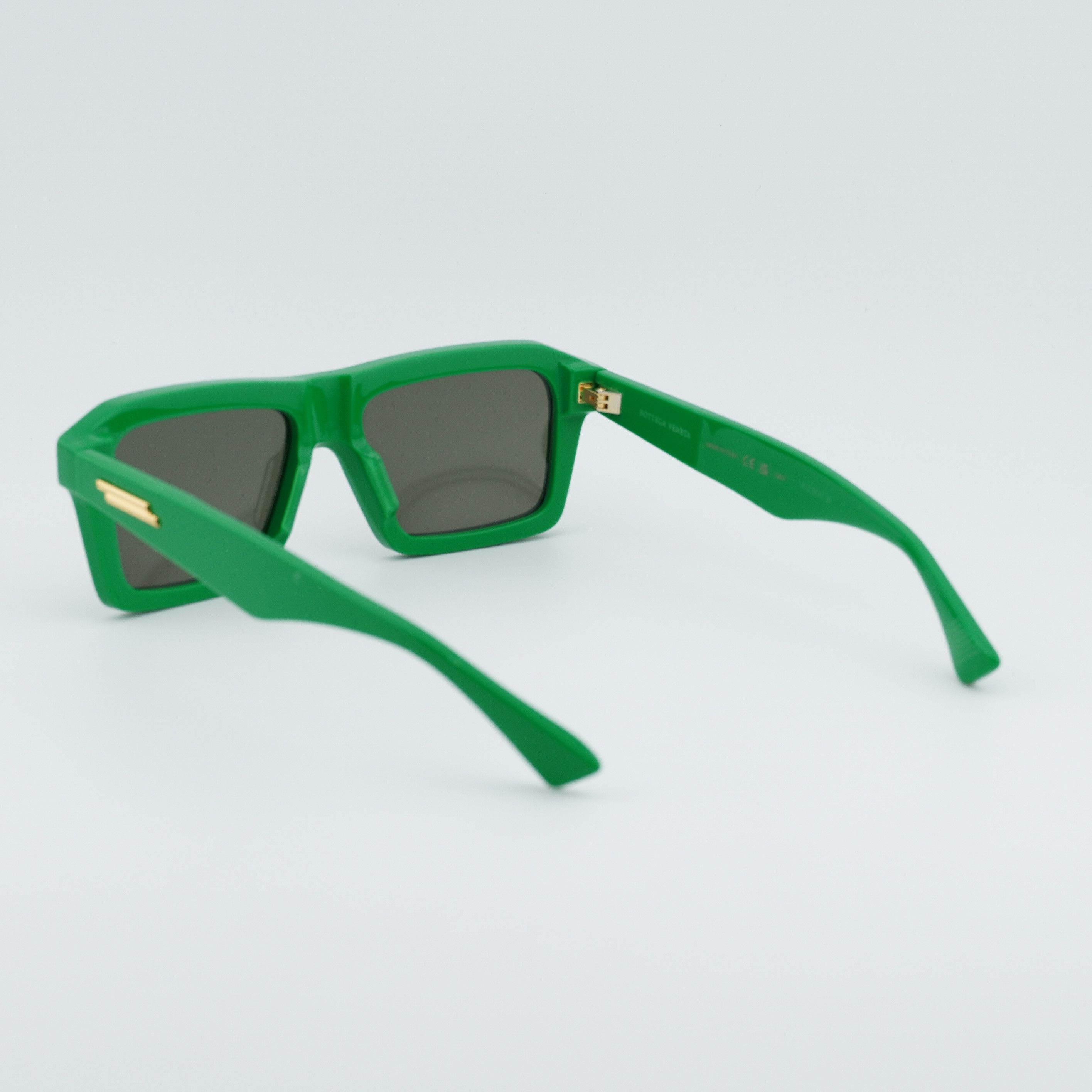 Bottega Veneta Bottega Veneta BV1213S 003 Men Sunglasses Green Rectangle Size ONE SIZE - 4 Thumbnail