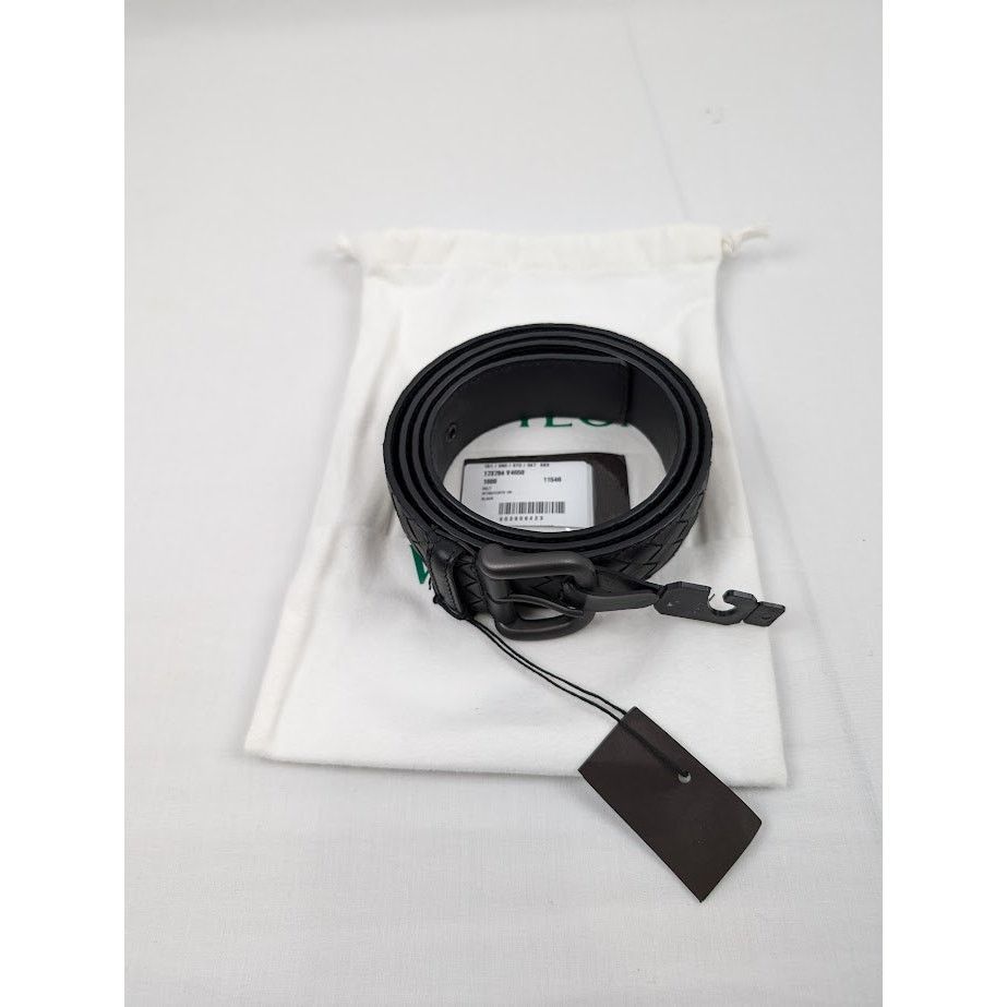 Bottega Veneta o1rshd1 Size: 115 / Intrecciato Belt in Black Size 44 - 20 Thumbnail