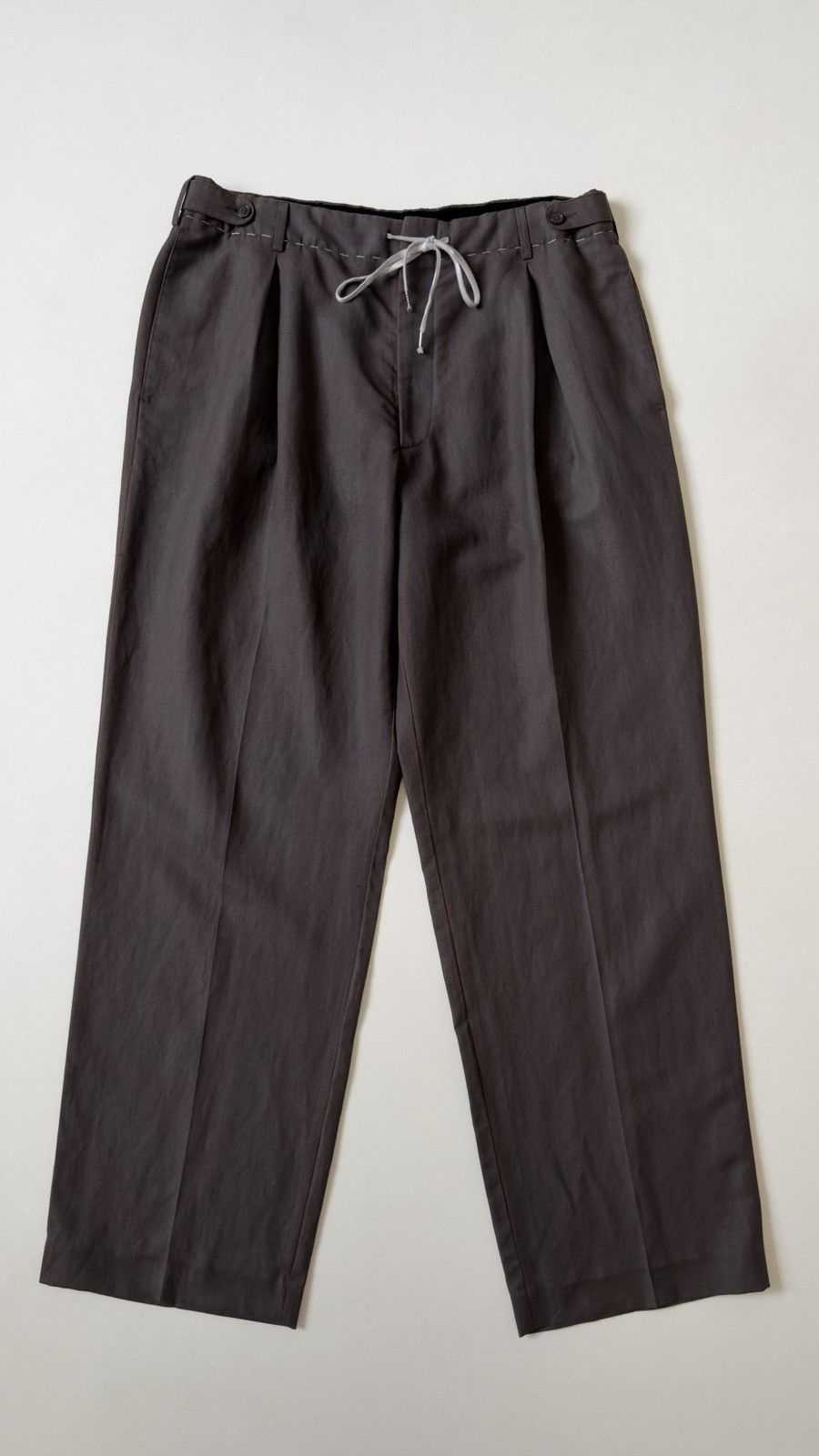 Maison Margiela S/S 23 Brown Over Dyed Wide Leg Pants Size US 36 / EU 52 - 2 Thumbnail