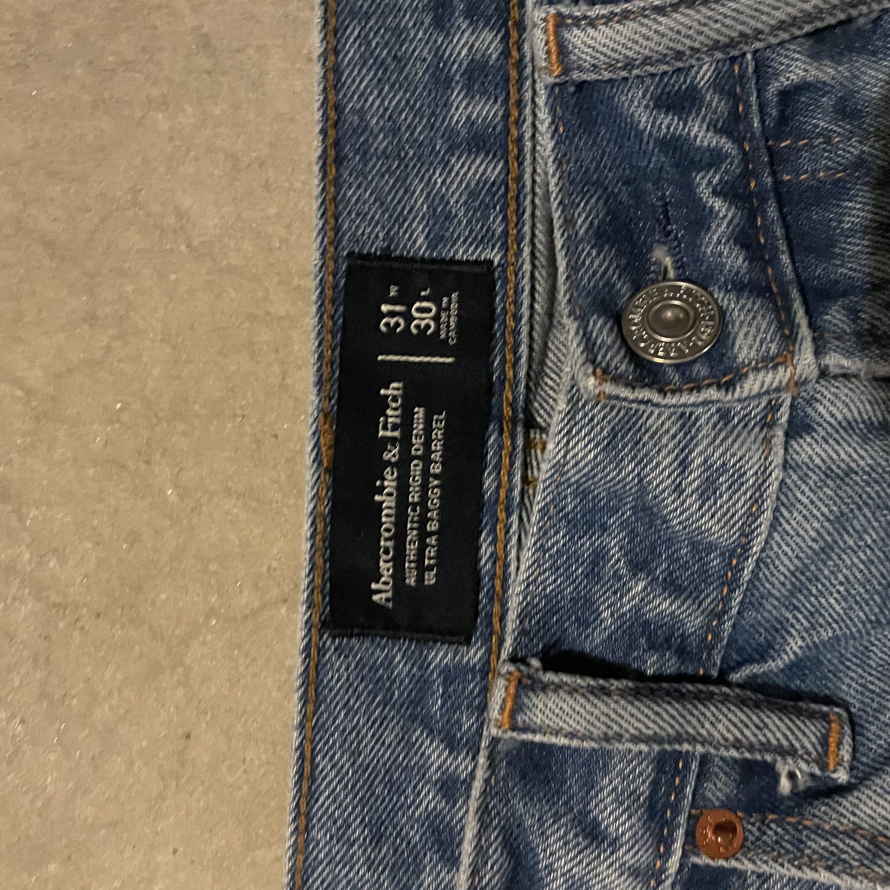 Abercrombie & Fitch × Vintage Abercrombie & Fitch Ultra Baggy Barrel Jeans Size US 30 / EU 46 - 3 Thumbnail