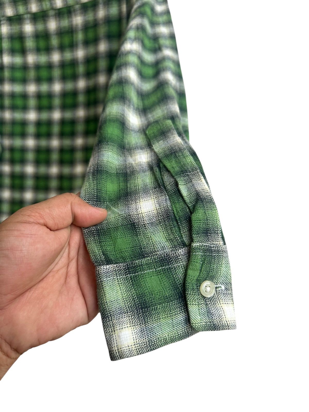 Hang Ten Hang Ten Classic Green Checked Flannel Size US M / EU 48-50 / 2 - 7 Thumbnail