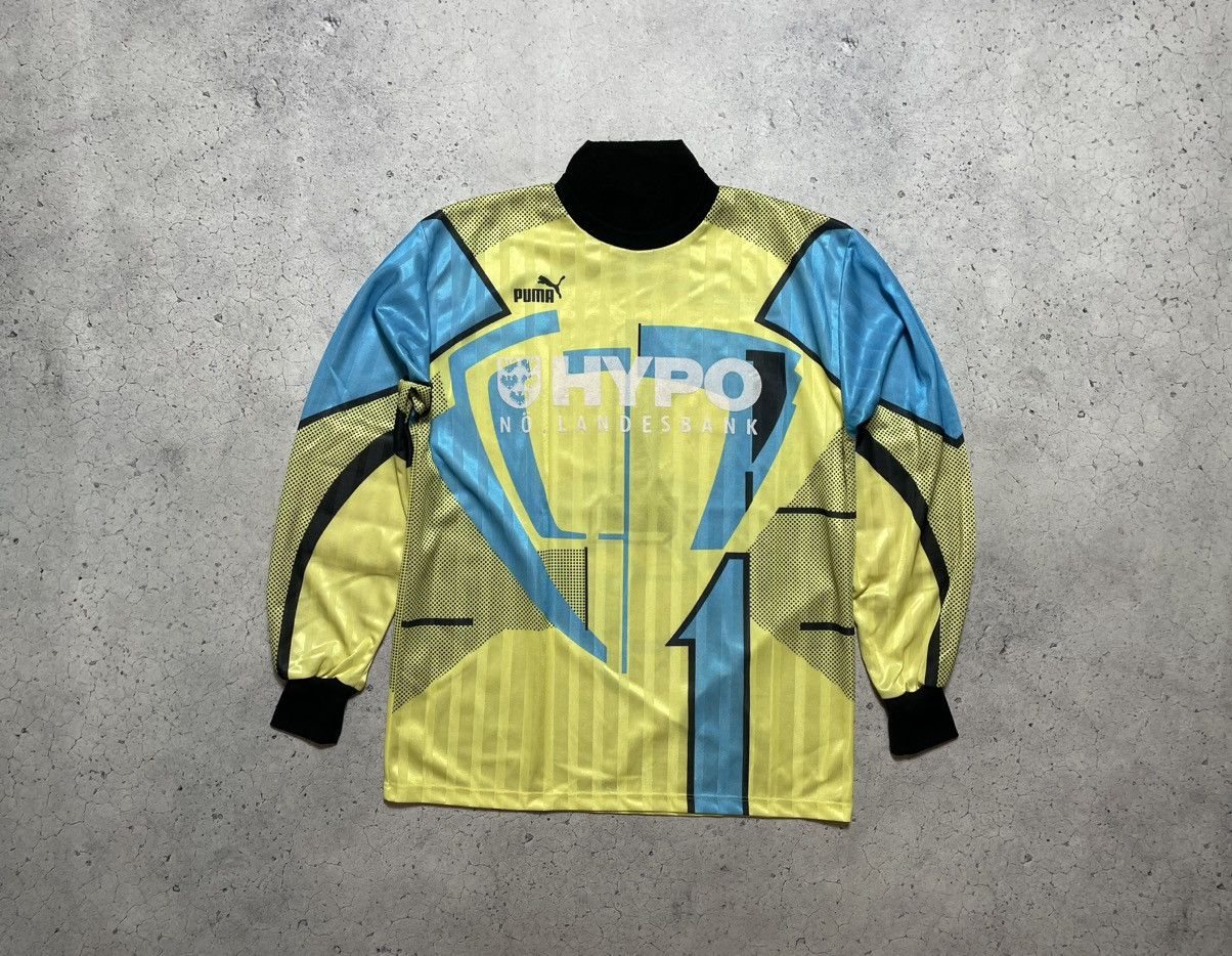Puma Vintage 90's Goalkeeper Long Jersey Puma Made In Germany #1 Size US L / EU 52-54 / 3 - 1 Thumbnail