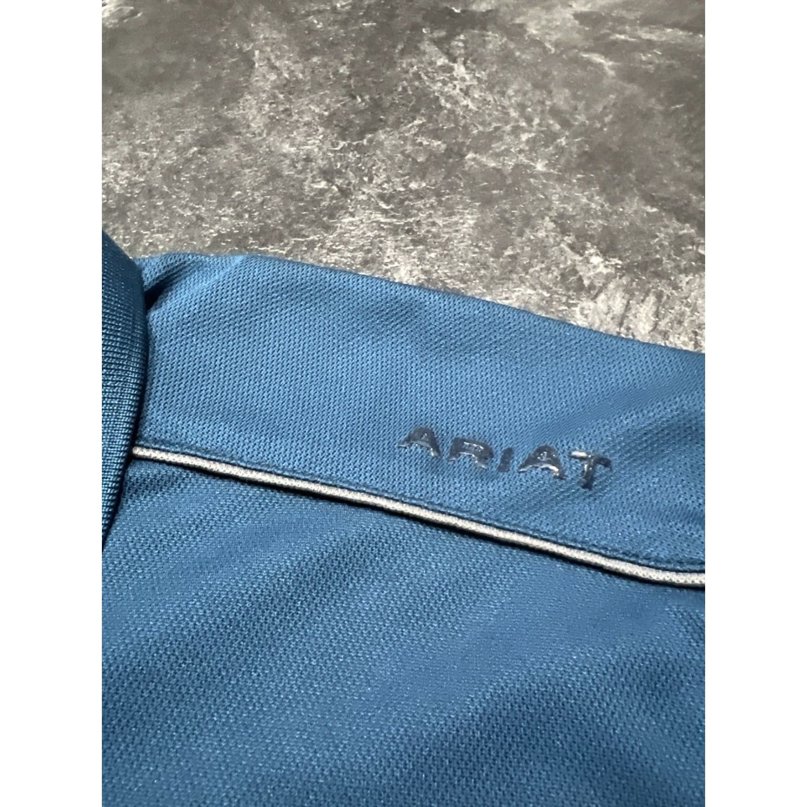 Ariat Ariat Polo Shirt Mens Medium Blue AriatTEK Short Sleeve Golf Tech Breathable Moisture Wicking Lightweight Size US M / EU 48-50 / 2 - 4 Thumbnail