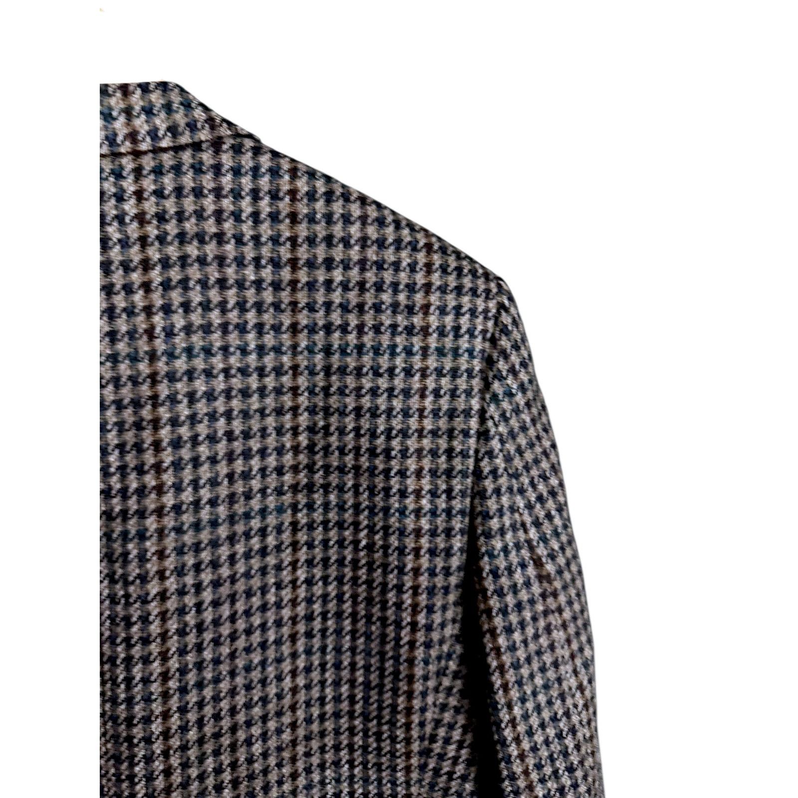 Burberry Vintage Men's Burberrys London 100% Tweed Wool Blazer 42R Size 42R - 8 Thumbnail