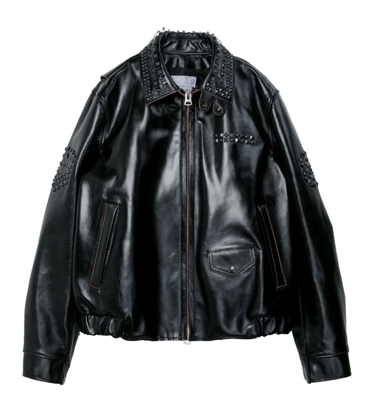Sacai sacai Studded Leather Jacket – Ultra Limited Size 3 Size US L / EU 52-54 / 3 - 4 Thumbnail