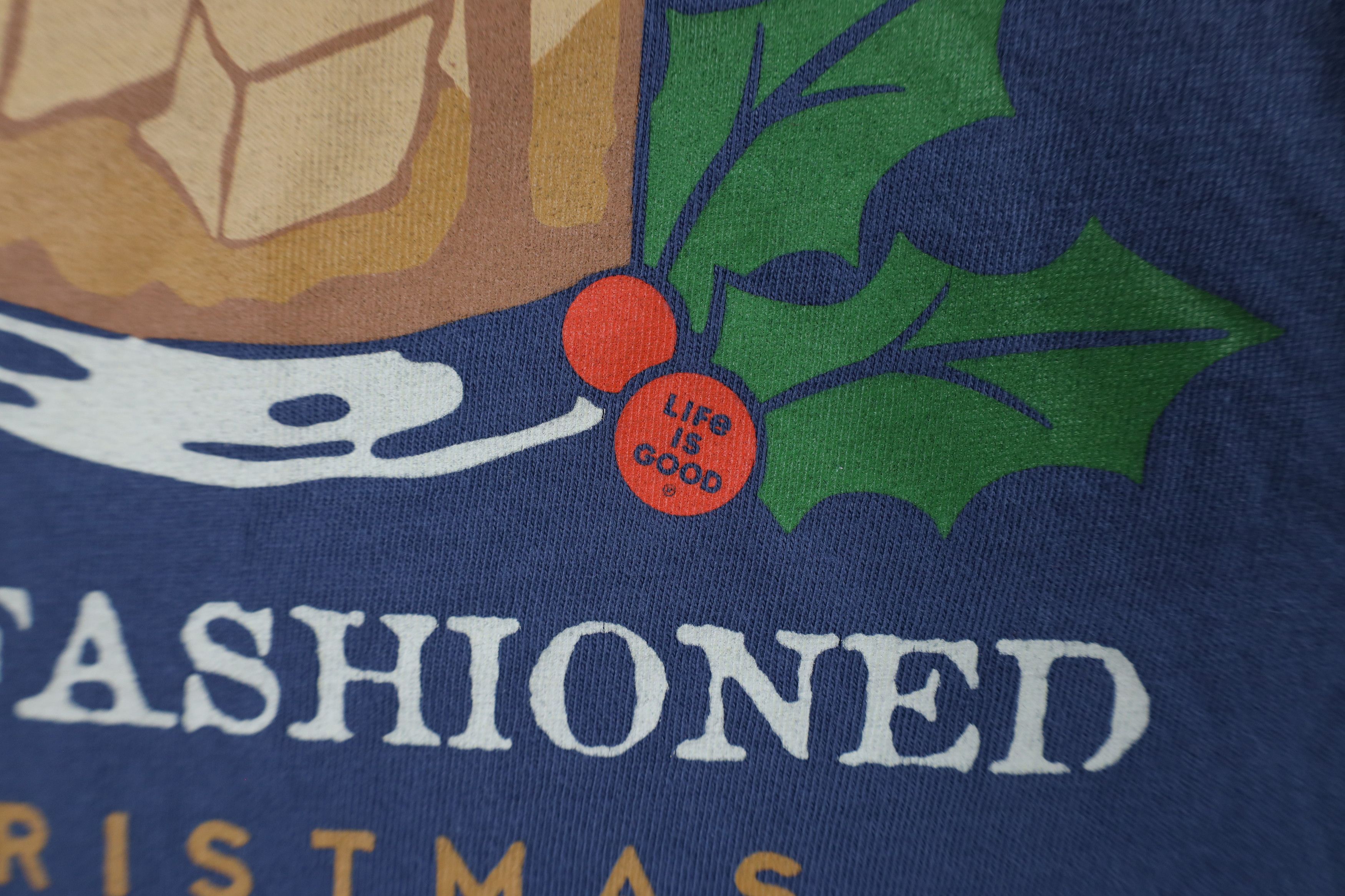 Life is Good × Vintage Life Is Good Christmas Old Fashioned Long Sleeve T-Shirt Size US M / EU 48-50 / 2 - 5 Thumbnail