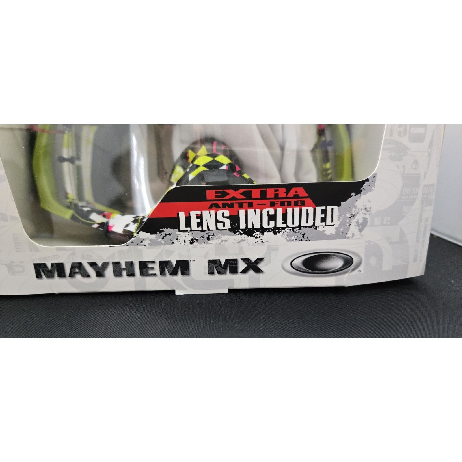 Oakley NEW Vintage Oakley Shattered Mayhem MX Anti Iridium Goggles Size 32 - 9 Thumbnail