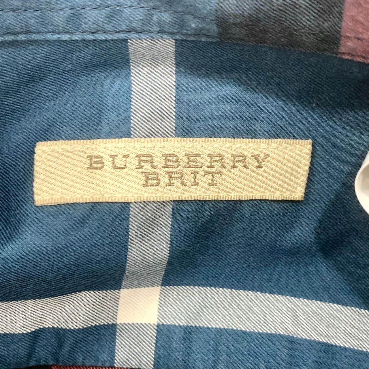 Burberry Burberry Brit Mens Plaid Long-Sleeve Shirt XS 100% Cotton Bl Size US XS / EU 42 / 0 - 2 Thumbnail