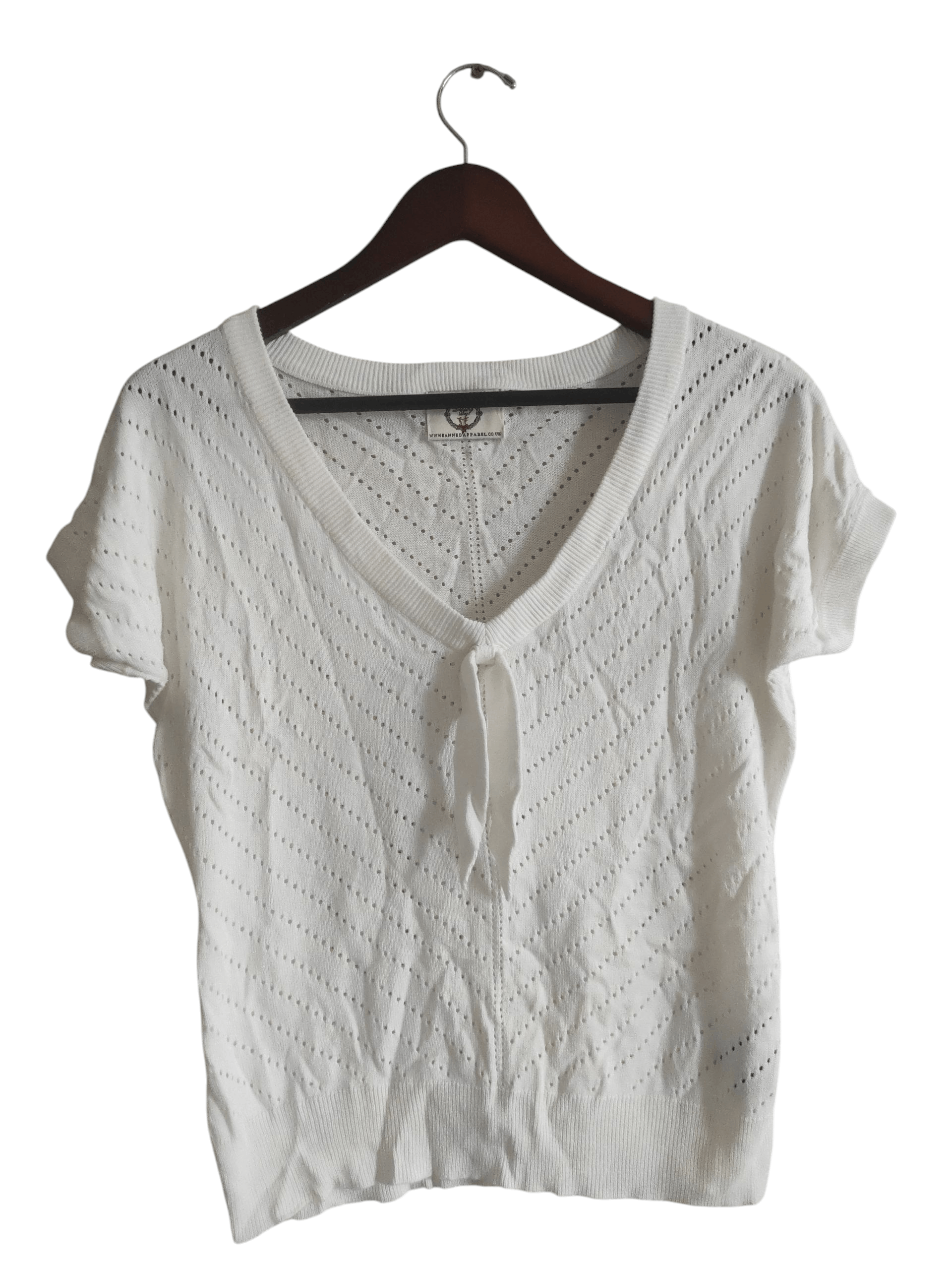 Other Banned Apparel Dancing Days Knit Charlie Chevron Blouse Size M / US 6-8 / IT 42-44 - 4 Thumbnail