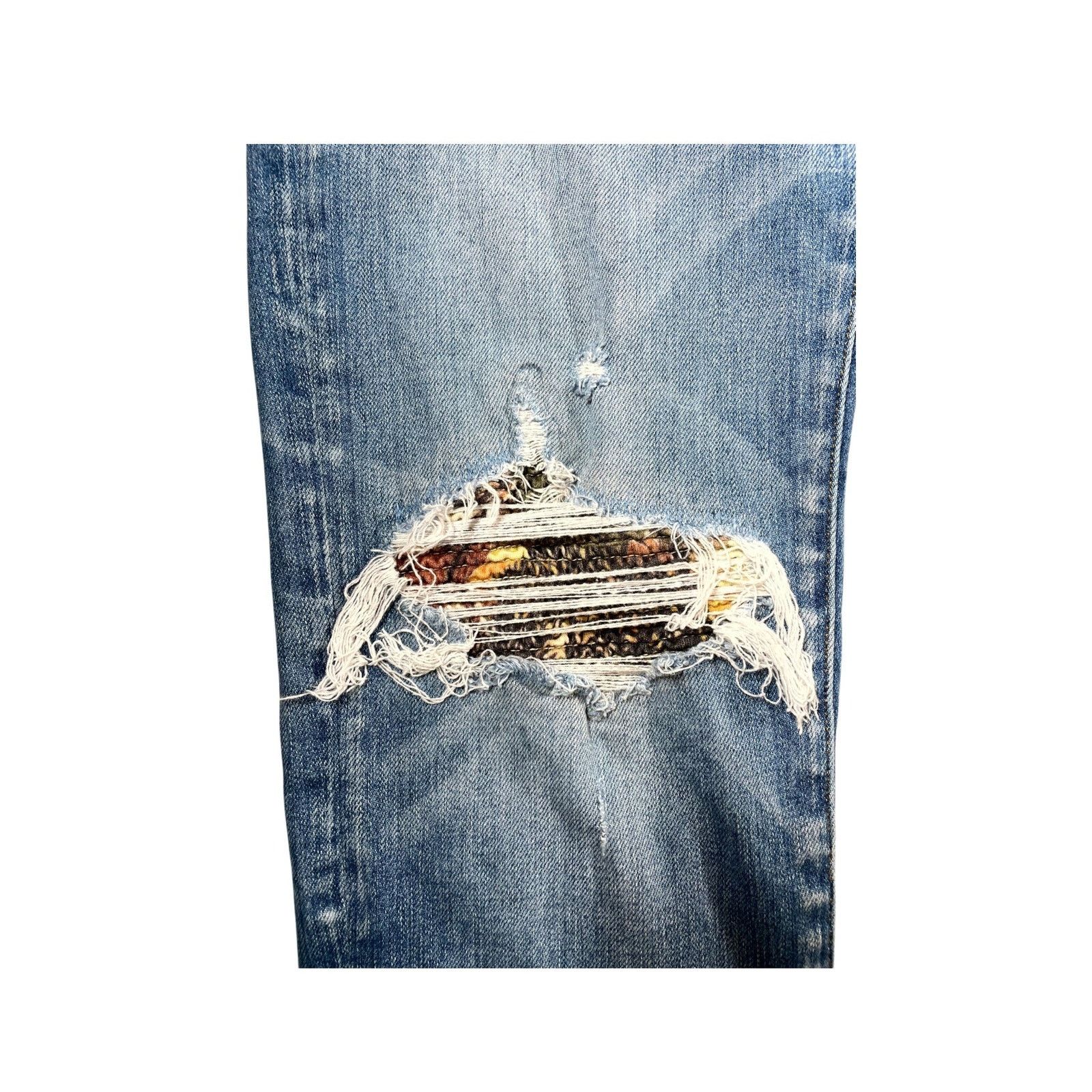 Amiri Amiri Mx1 Hawaiian Patch Light Wash Jeans Size US 34 / EU 50 - 2 Thumbnail