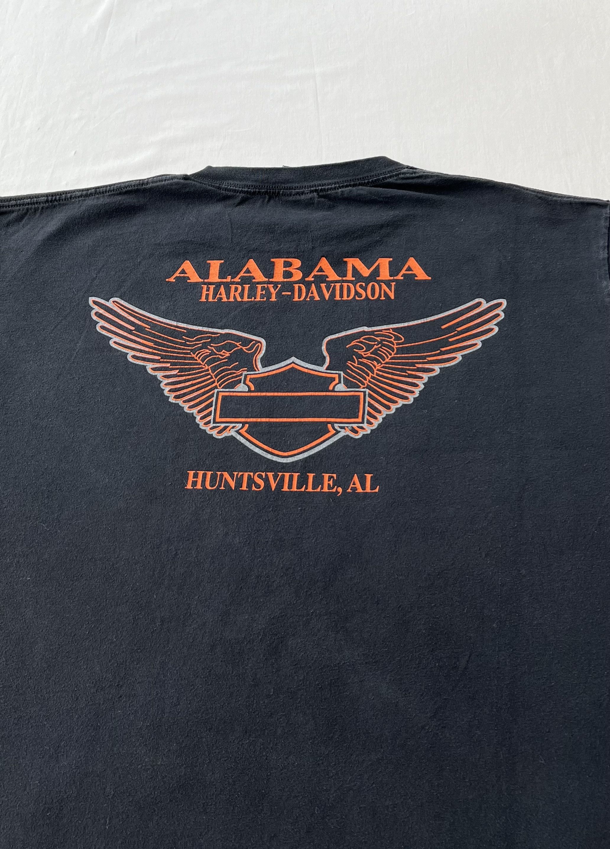 Harley Davidson Vintage 2000s Harley Davidson Fire Flame Freedom Alabama Tee Size US XL / EU 56 / 4 - 15 Thumbnail