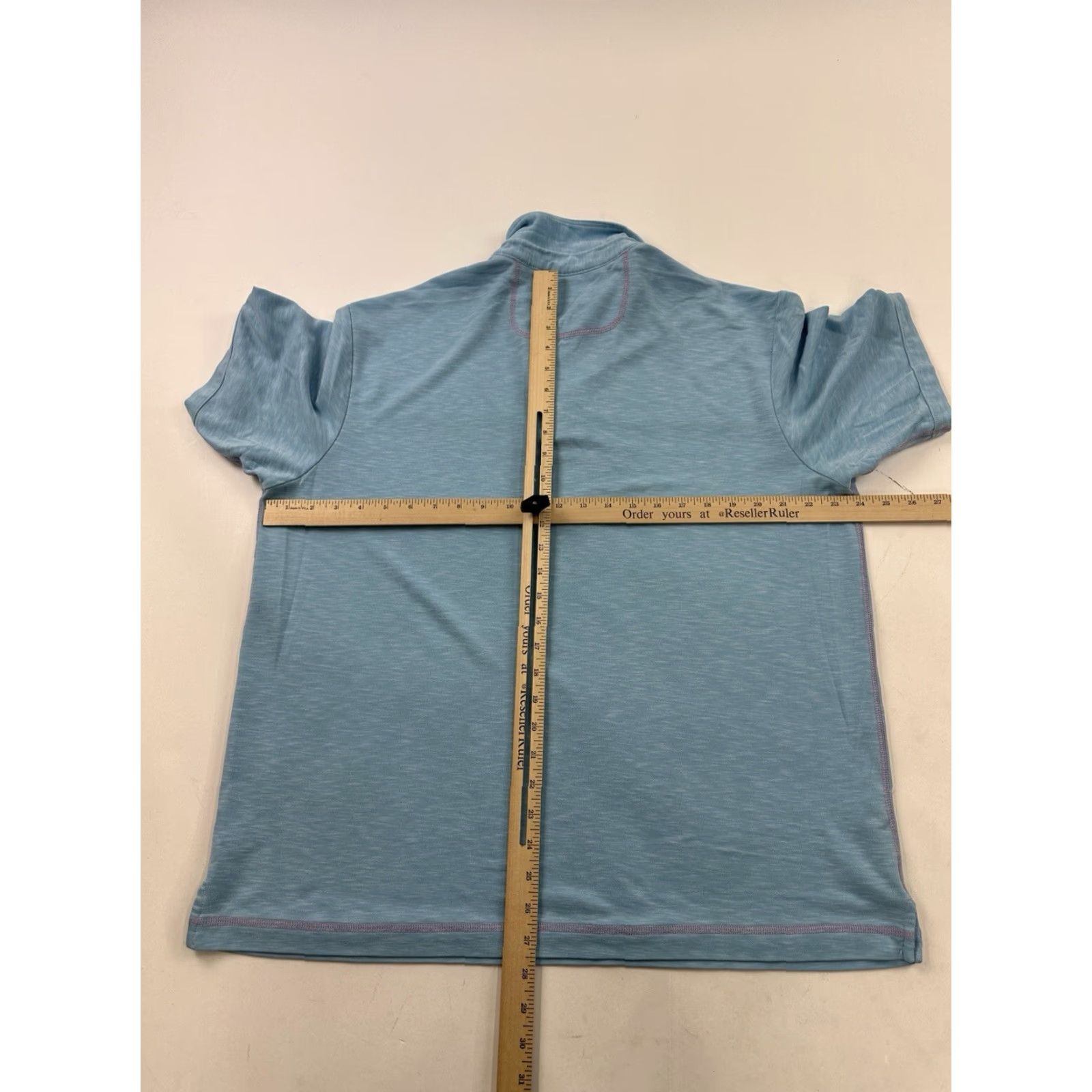 Tommy Bahama Tommy Bahama Shirt Mens Large Light Blue Hawaiian Polo Short Sleeve Size US L / EU 52-54 / 3 - 4 Thumbnail
