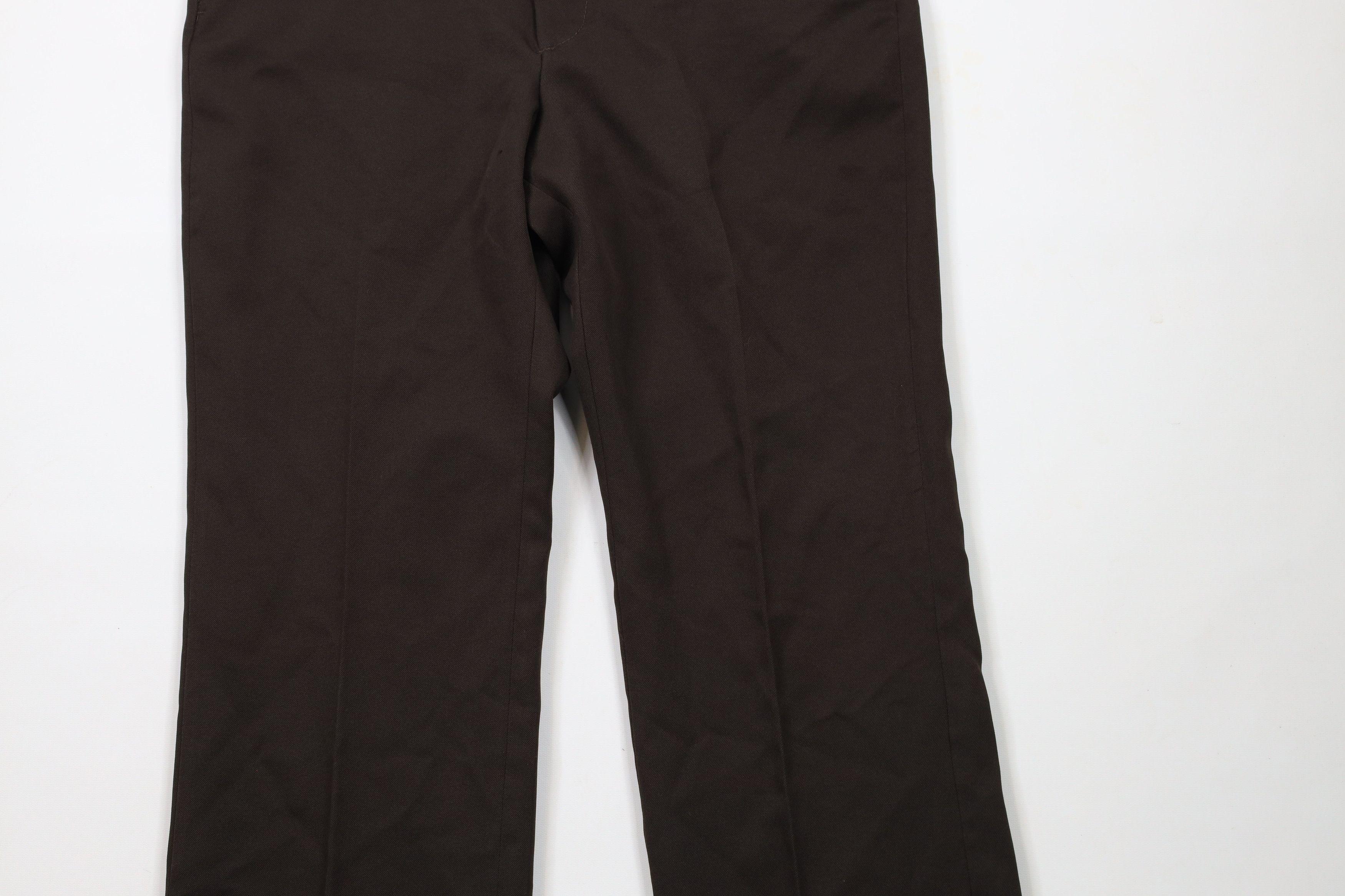 Vintage Vintage 70s Streetwear Flared Wide Leg Chino Pants Brown USA Size US 34 / EU 50 - 3 Thumbnail