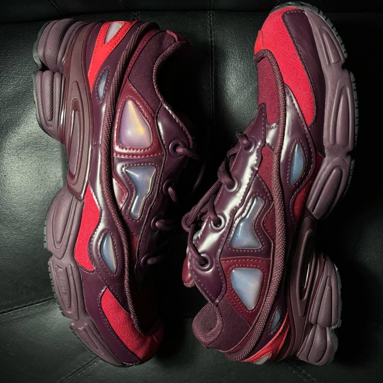 Adidas × Raf Simons 10,5us Adidas Raf Simons ozweego Burgundy Size US 10.5 / EU 43-44 - 4 Thumbnail