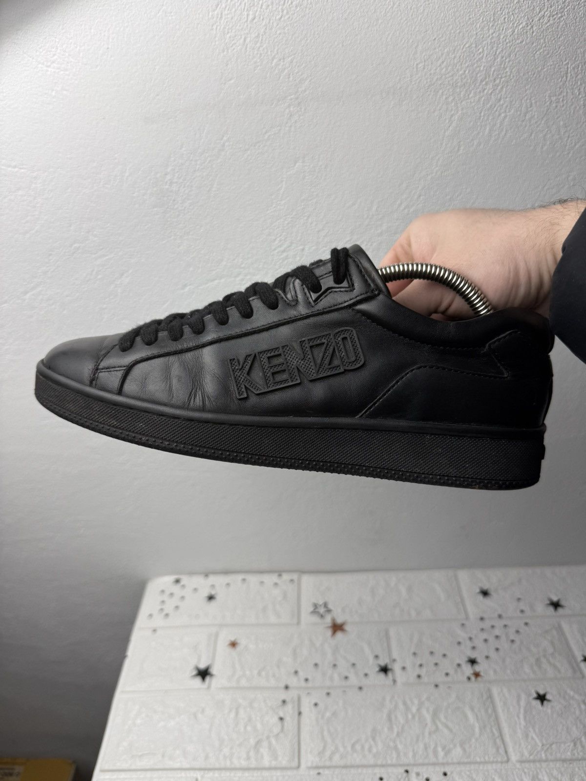 Kenzo KENZO Tennix US8 UK7 EUR41 sneakers casual leather black Size US 8 / EU 41 - 2 Thumbnail