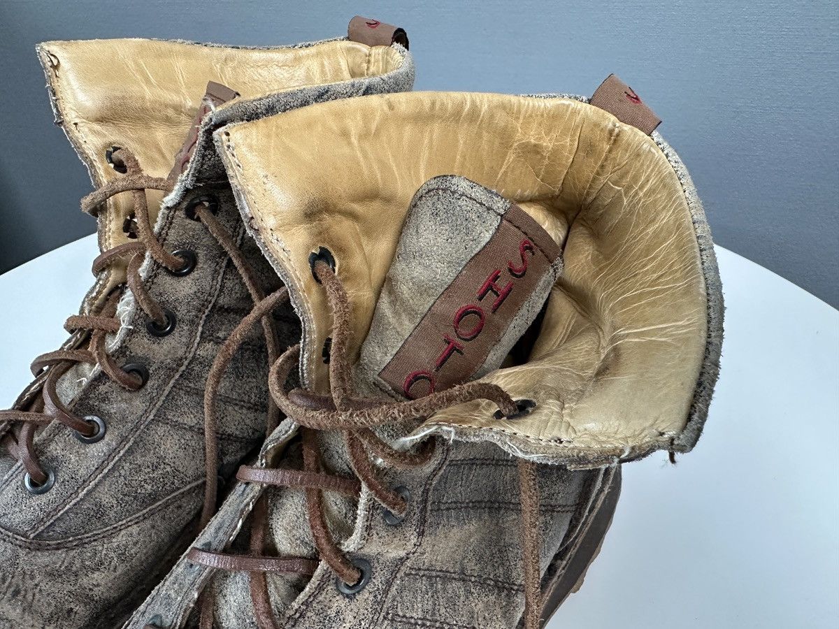 Shoto SHOTO Italy Artisan Distressed Leather Boots Elephant Grain Size US 8 / EU 41 - 9 Thumbnail