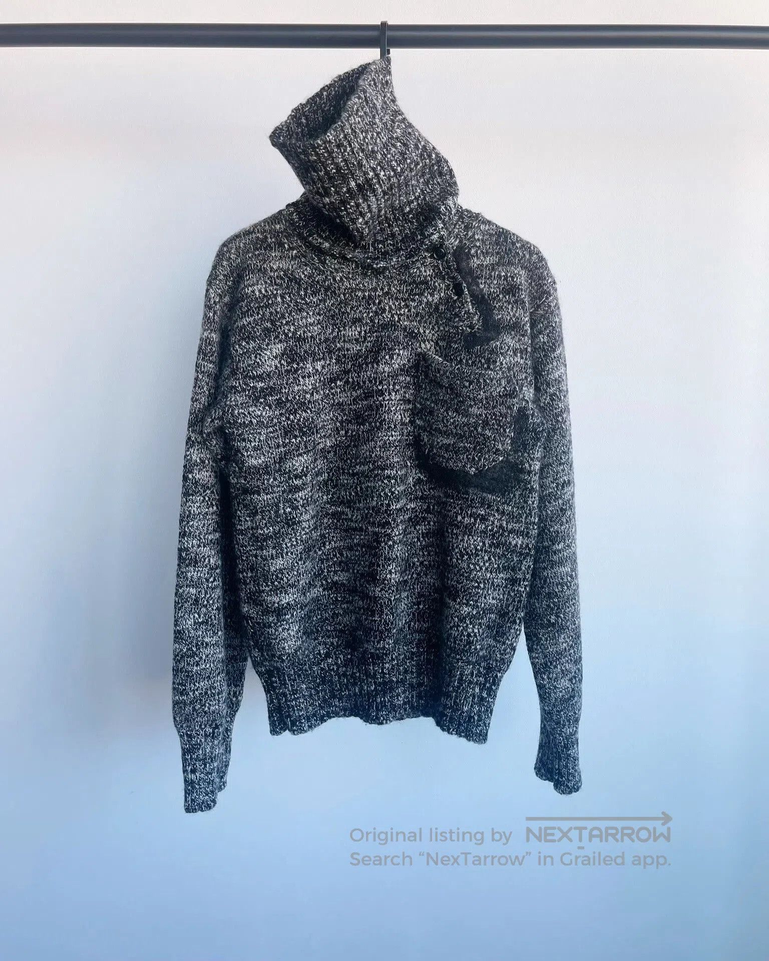 Other Yohji Yamamoto Knit Sweater with detachable collar. Size L / US 10 / IT 46 - 1 Thumbnail