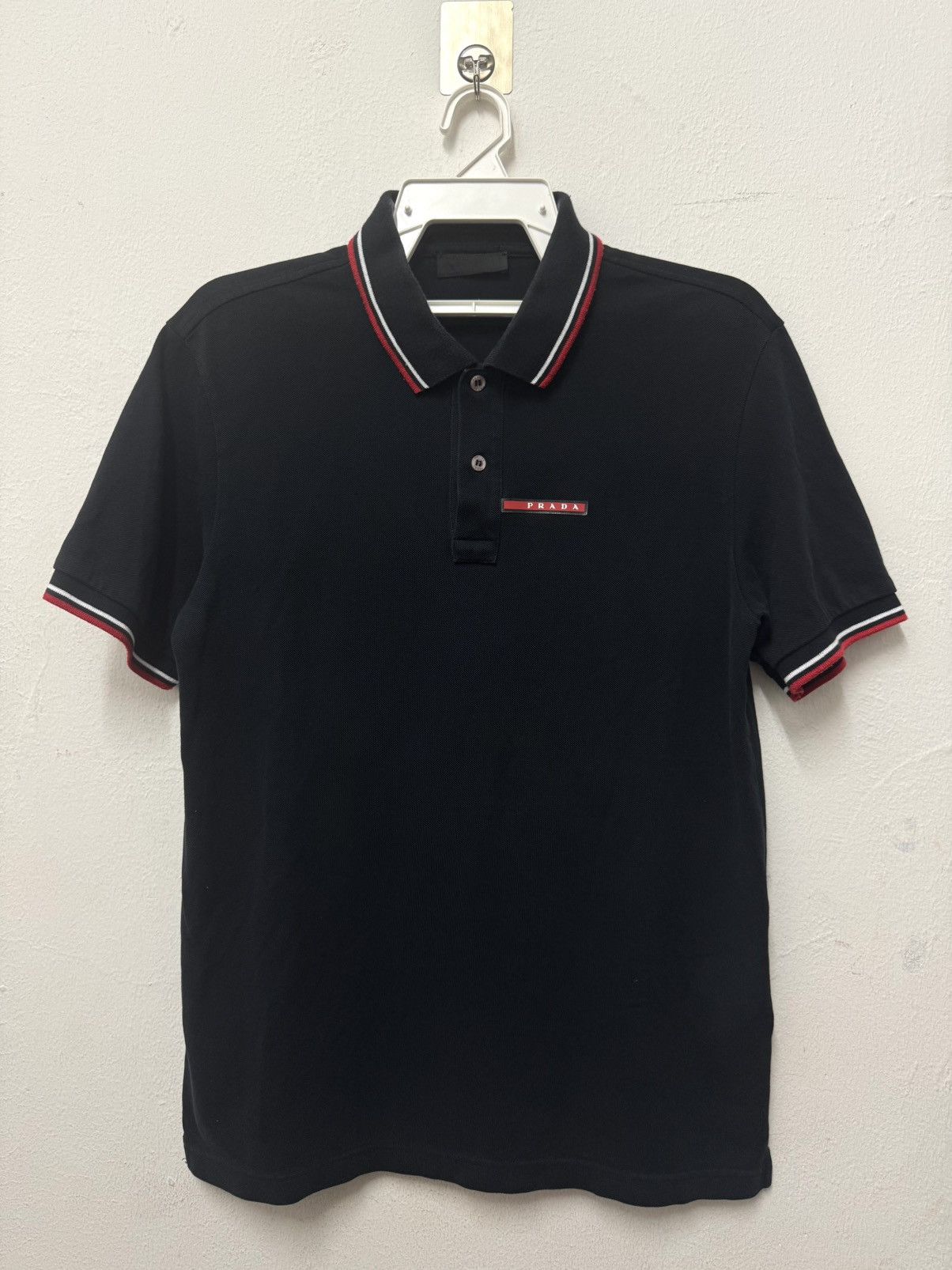 トップス 00s PRADA SPORT gimmick zip polo shirt Prada Prada Zip - Up back pocked polo shirt | Grailed