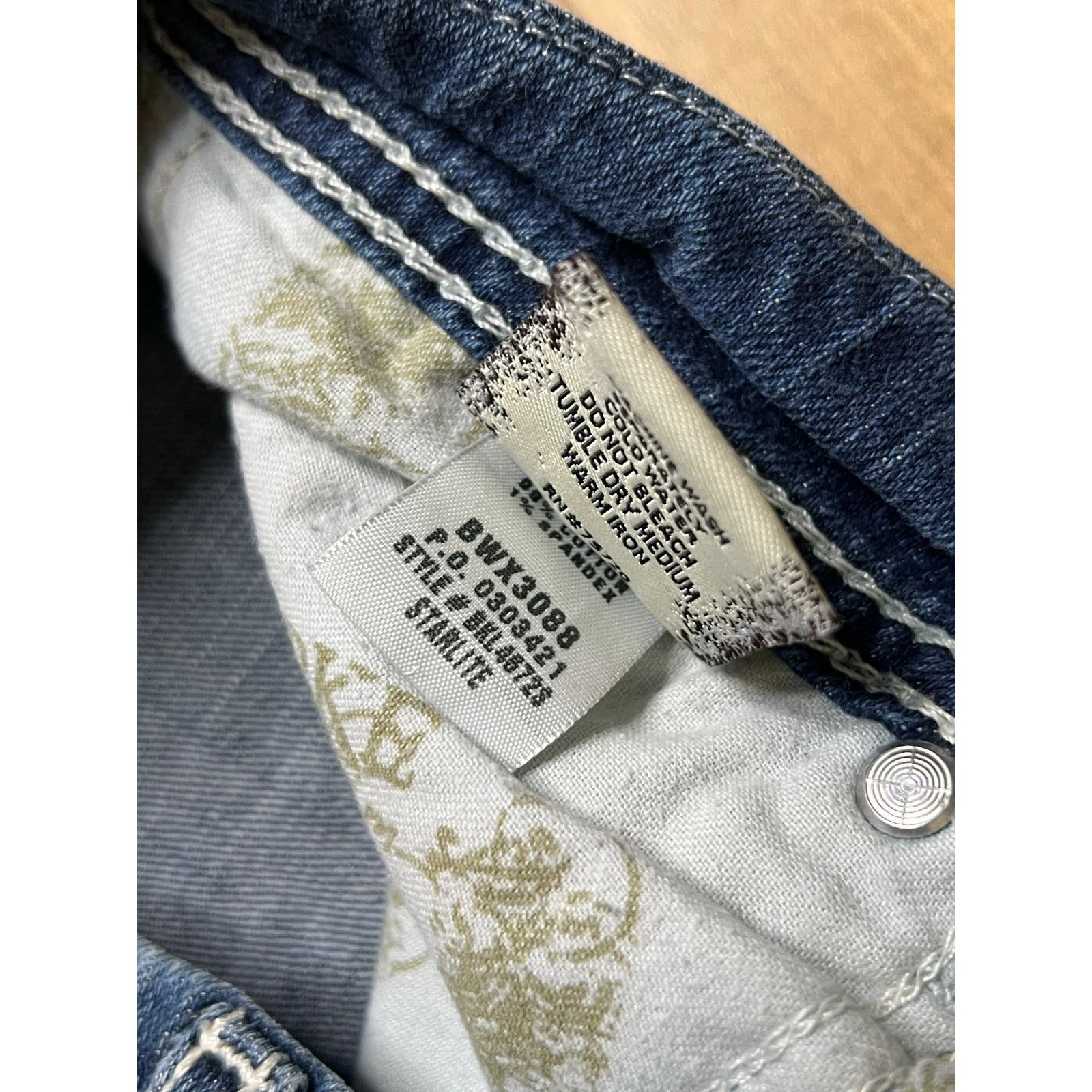 BKE BKE Women’s Starlite Low Rise Flare Blue Denim Jean 24S Y2K Size 24" / US 00 / IT 34 - 8 Thumbnail
