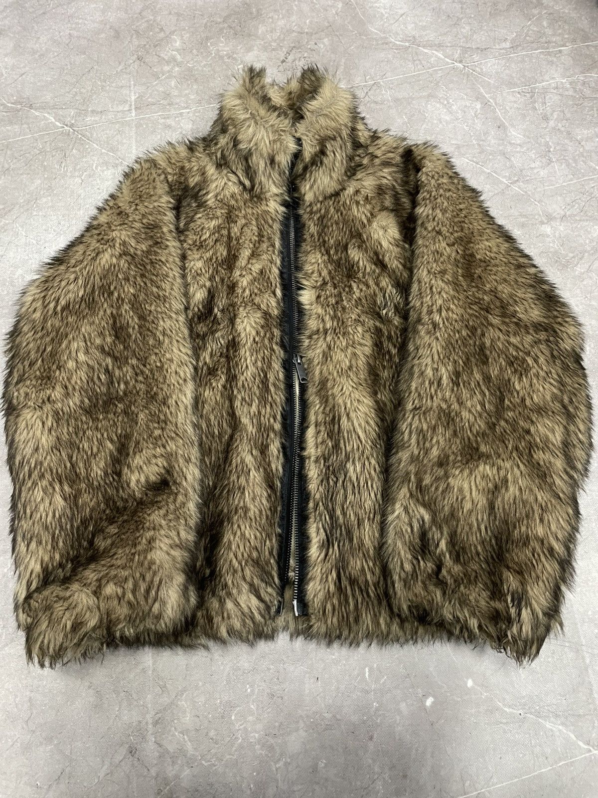 Tornado Mart Rare fur fuzzy bomber jacket Tornado Mart style y2k Size US M / EU 48-50 / 2 - 2 Thumbnail
