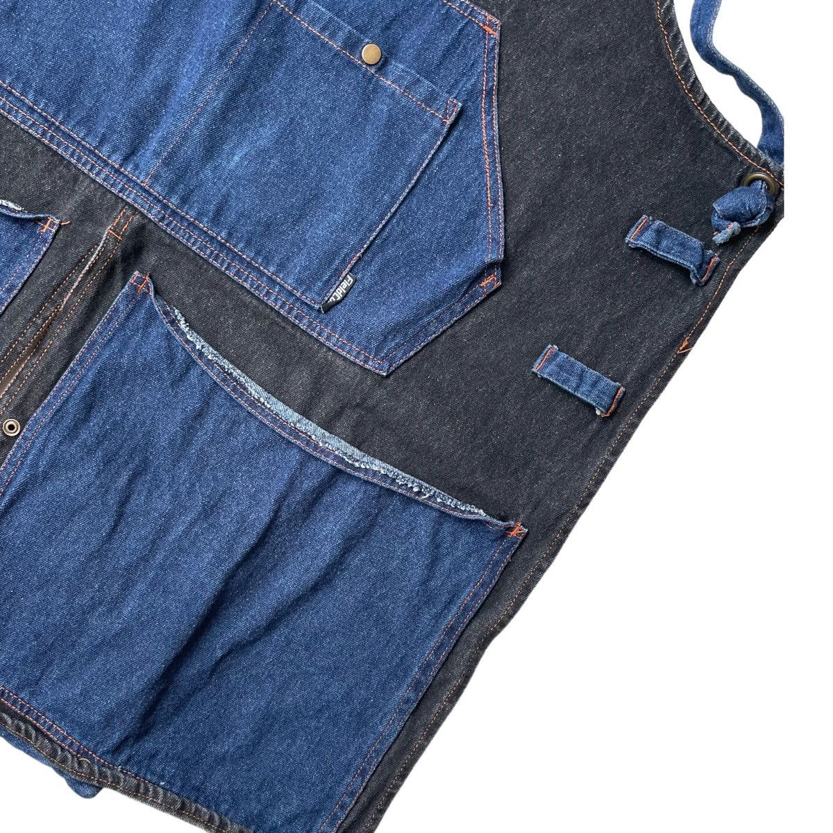 If Six Was Nine Rare Apron Fieldcore Patchwork Denim Multiple Pocket Size ONE SIZE - 5 Thumbnail