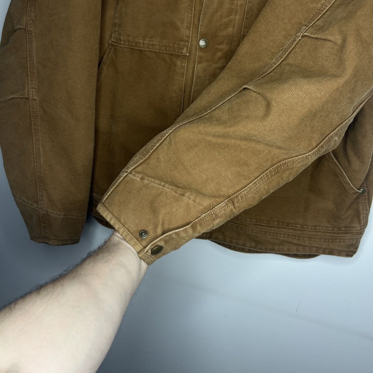 Carhartt × Vintage Vintage Carhartt Detroit Jacket Brown Work Wear Y2K 90s Size US XL / EU 56 / 4 - 7 Thumbnail