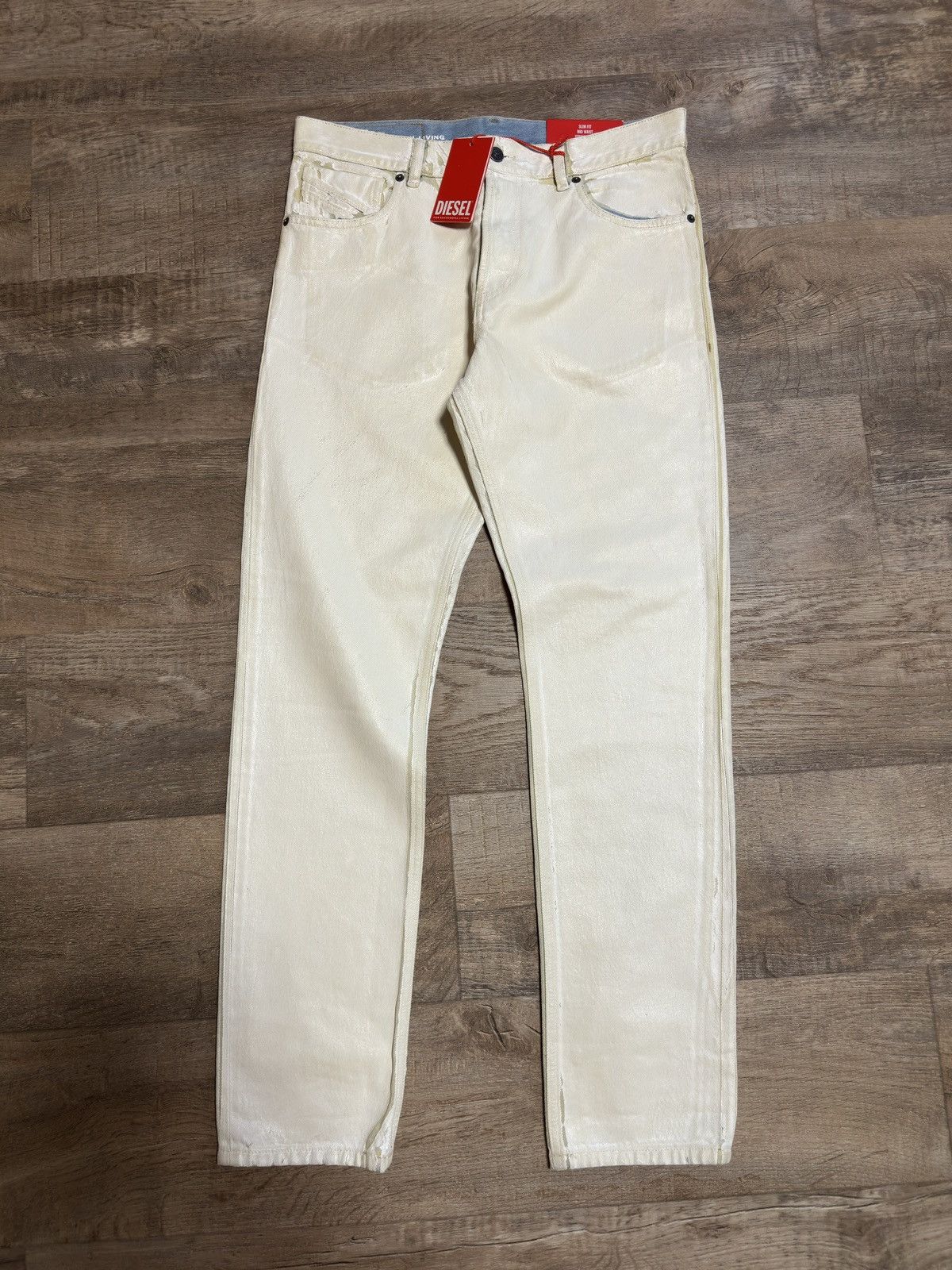 Diesel Diesel Heavy Waxed/Painted Denim Size US 31 - 1 Thumbnail