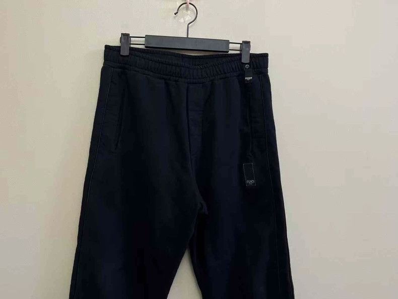 Fendi FENDl New Black Embroidered Pants Size US 38 / EU 54 - 2 Thumbnail