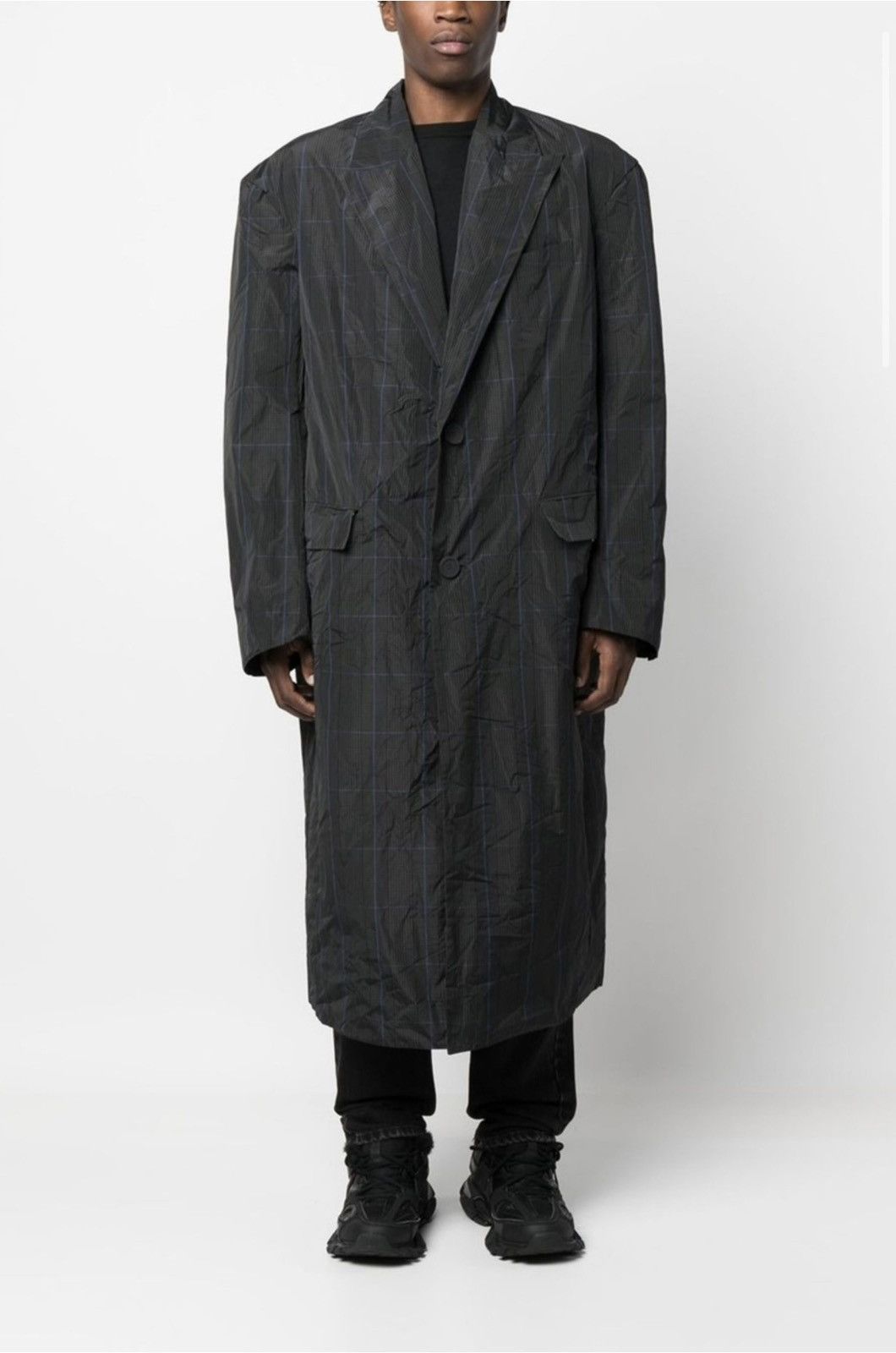 Balenciaga Balenciaga Prince of Wales check trench coat Size US S / EU 44-46 / 1 - 4 Thumbnail