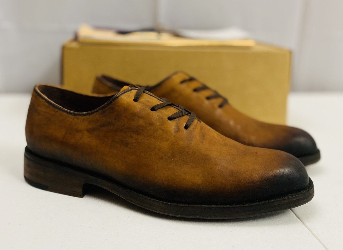 Esquivel 🇺🇸 Cognac Hand Burnish Harrison Wholecut Lace-Up NEW