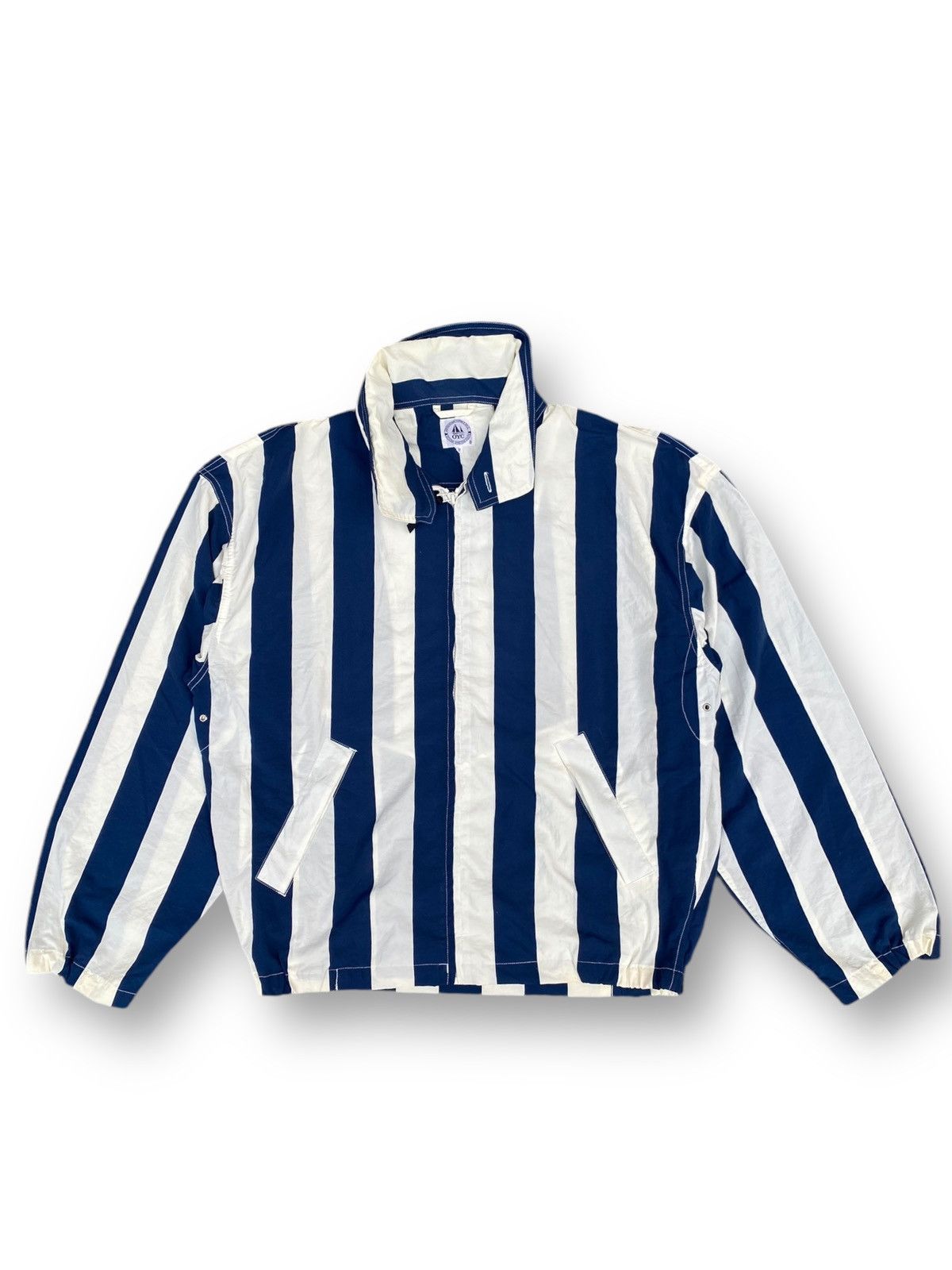 Vintage Vintage 90s Ocean Youth Club Stripe Bomber Jacket. #D5 Size US L / EU 52-54 / 3 - 1 Thumbnail
