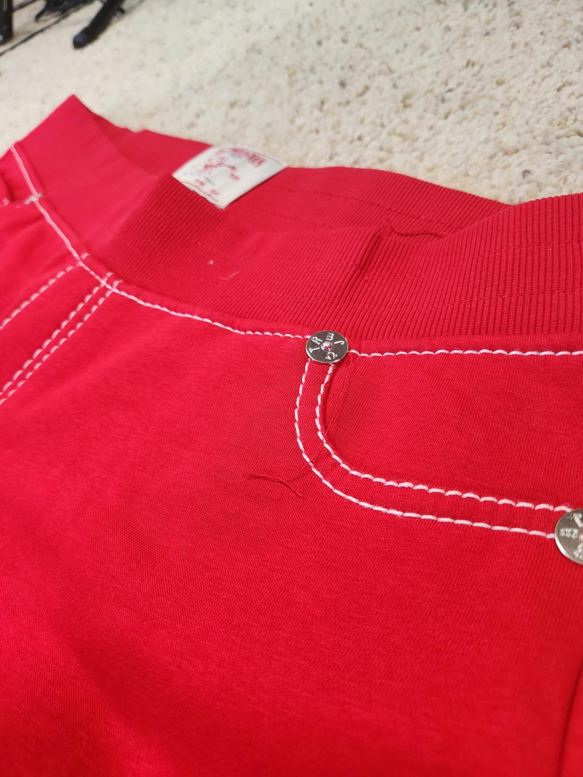True Religion NEW True Religion Pull-On Flare Jeans Red Anniversary XL Size 40" / US 18 - 5 Thumbnail