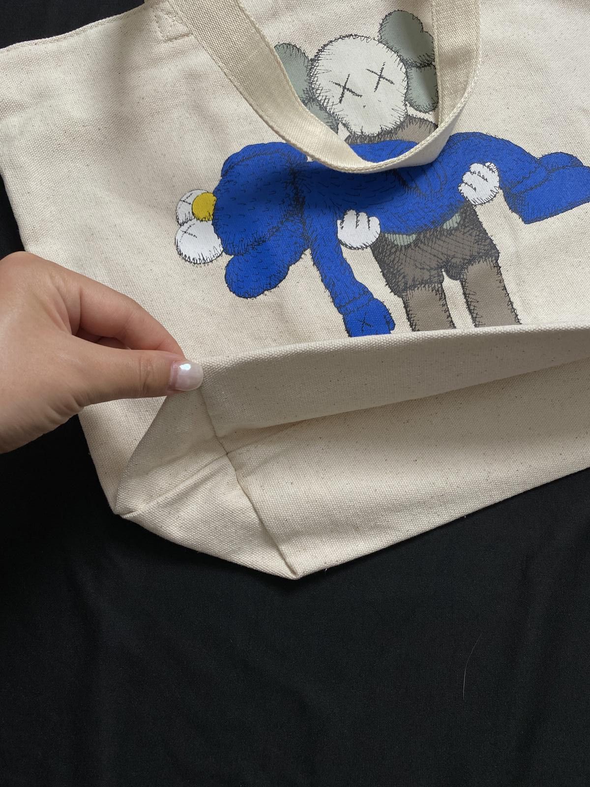 Kaws × Uniqlo Deadstock Uniqlo Kaws Tote Bag OS Cookie Monster Canvas Size ONE SIZE - 4 Thumbnail