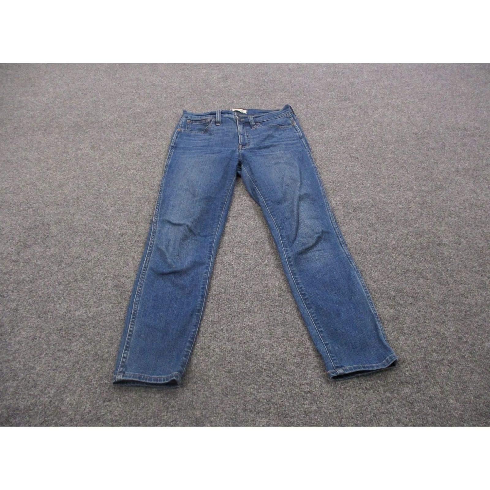 Madewell Madewell Jeans Women 25 Petite Blue Stretch Casual Classic Straight 10" Size 29" - 2 Thumbnail