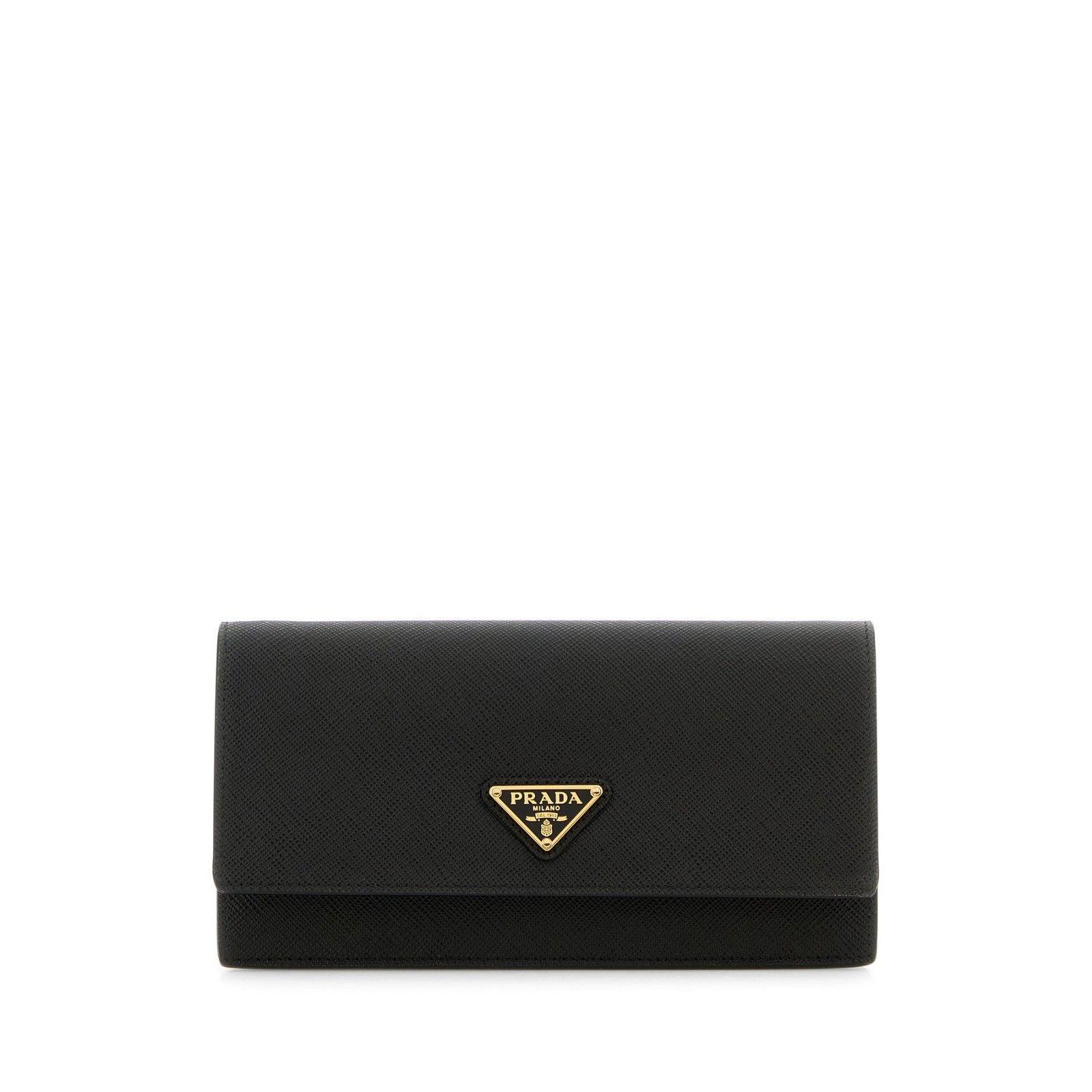 Prada PRADA Black Leather Clutch New & Authentic Size ONE SIZE - 1 Thumbnail