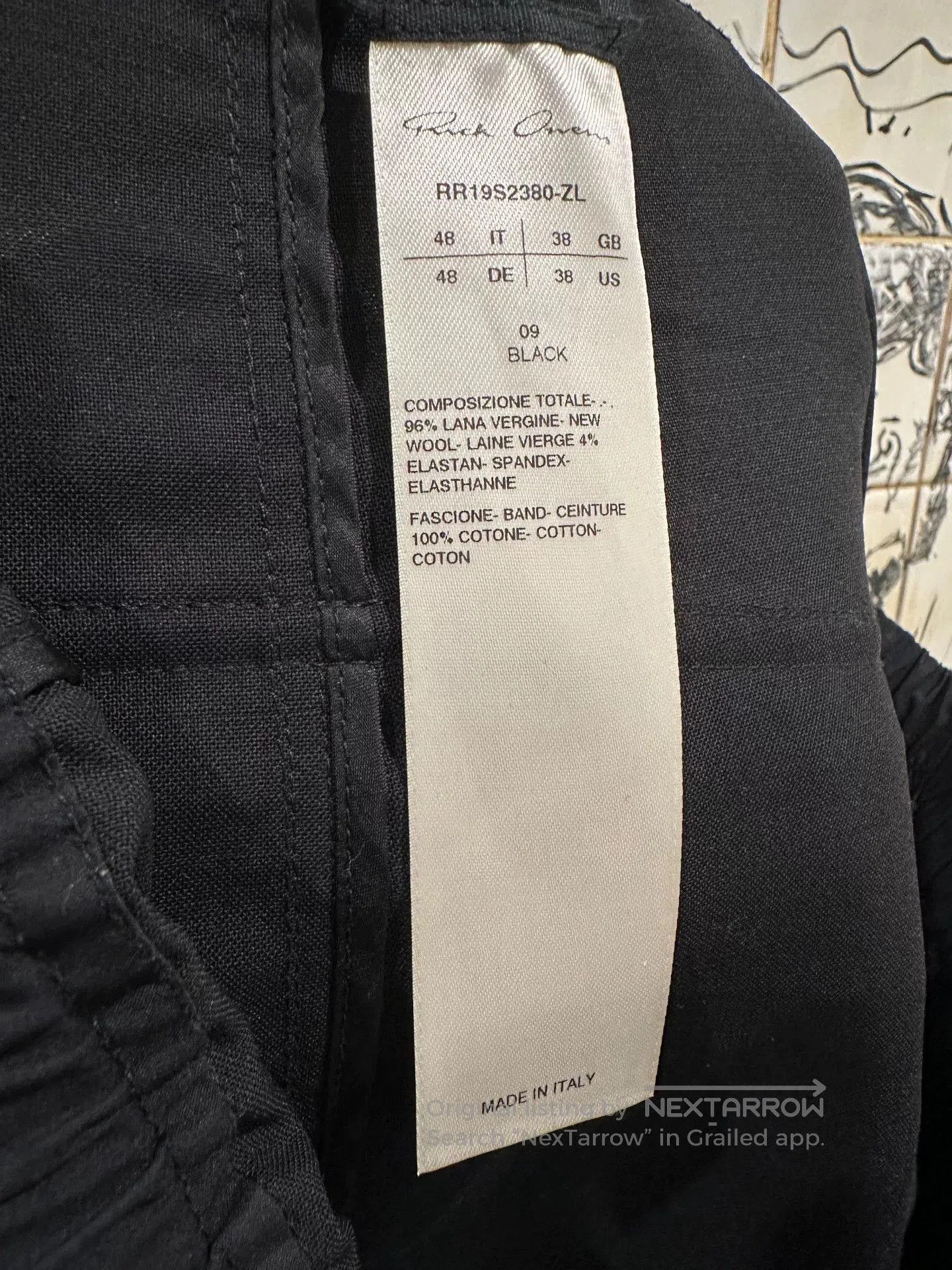Rick Owens Rick Owens Wool Blend Trousers. Size US 32 / EU 48 - 6 Thumbnail