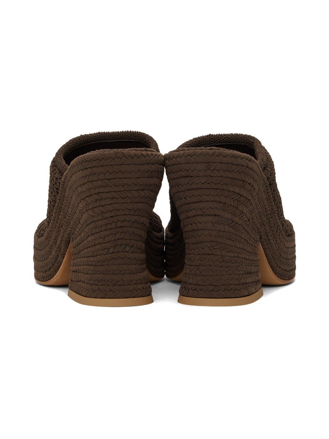 Bottega Veneta o1y0725 Mules in Chocolate Brown Size US 9 / IT 39 - 5 Thumbnail