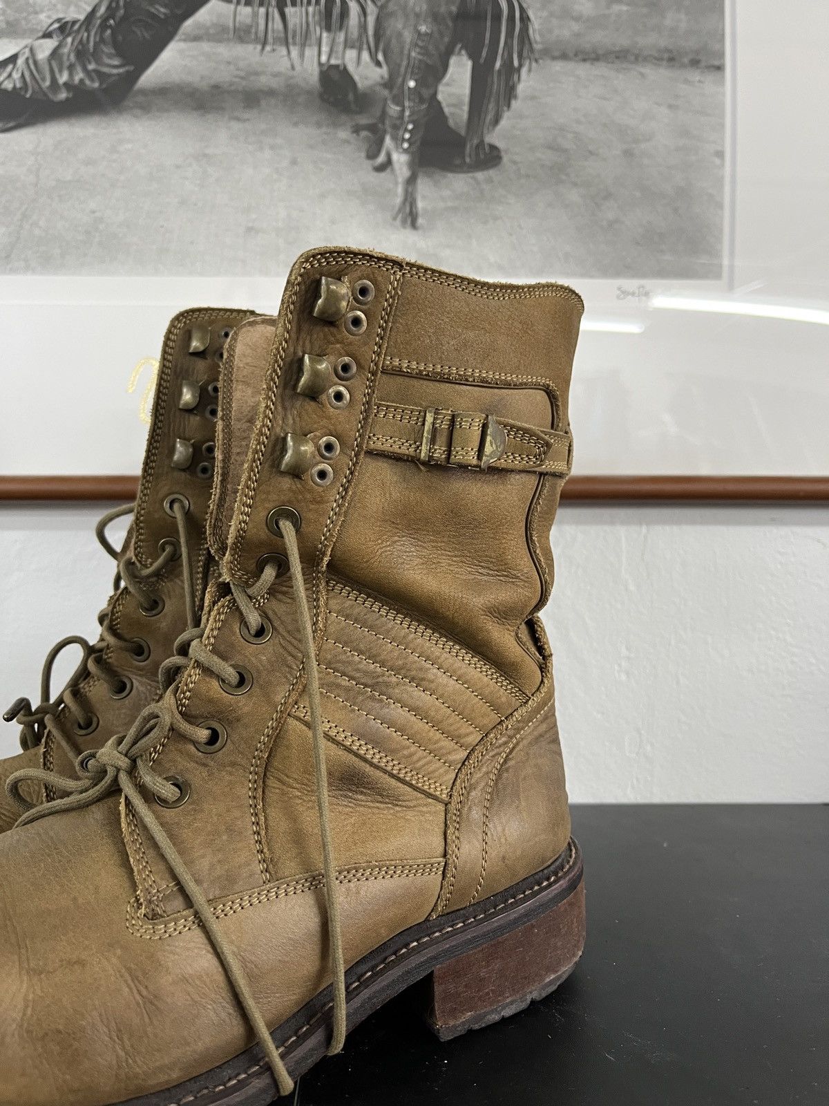 GOA Rare GOA Cowhide Leather Combat Boots AS 98 Guidi Style Size US 8 / EU 41 - 20 Thumbnail