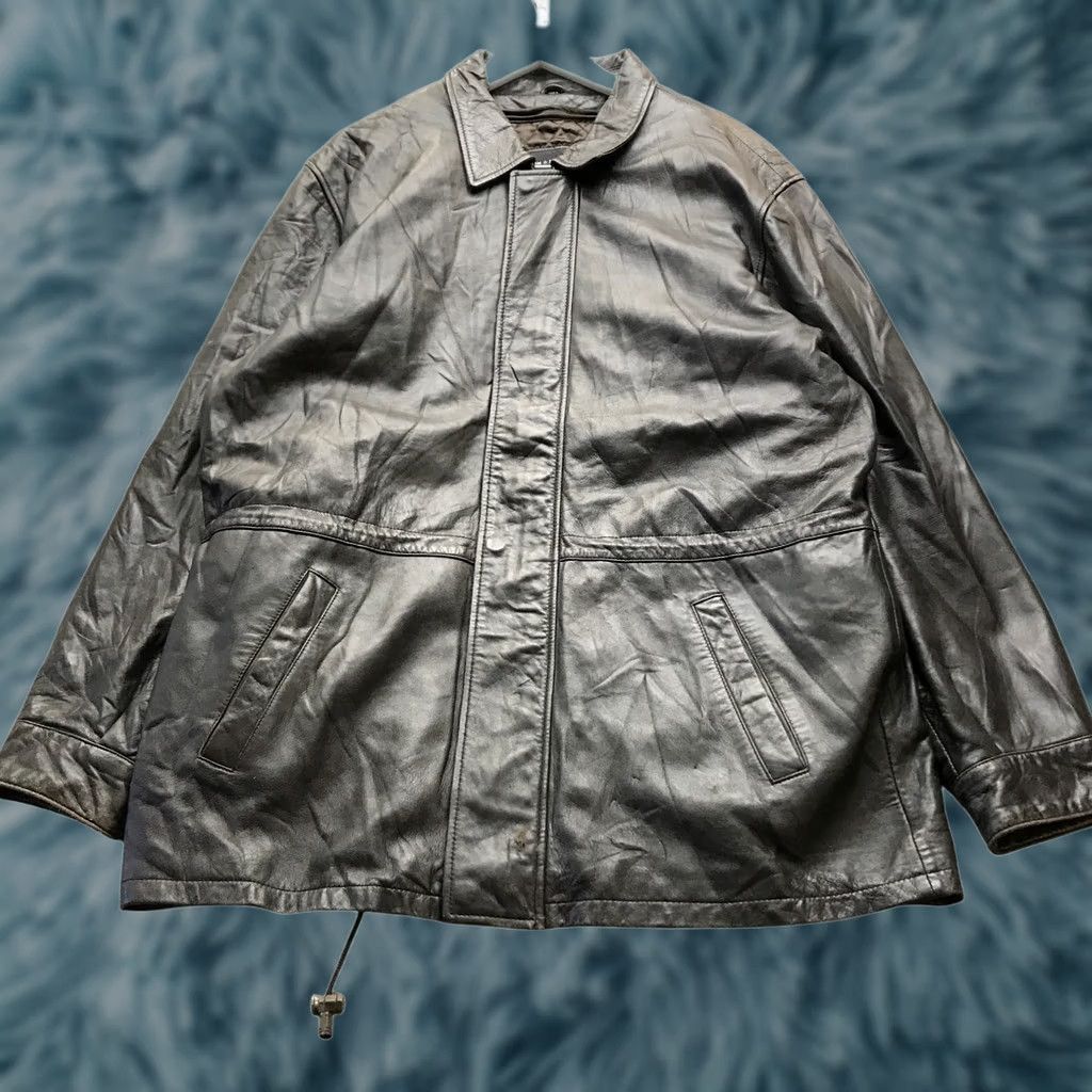 Vintage Jim & Mary Lou Thinsulate Ultra Insulation Quilted Leather Jacket Mens XL Black Size US XL / EU 56 / 4 - 1 Thumbnail