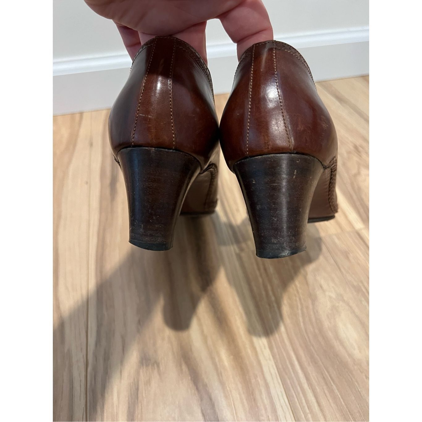 Other Quercioli Firenze Vintage Leather Heels Handmade in Italy eu Size US 8 / IT 38 - 4 Thumbnail