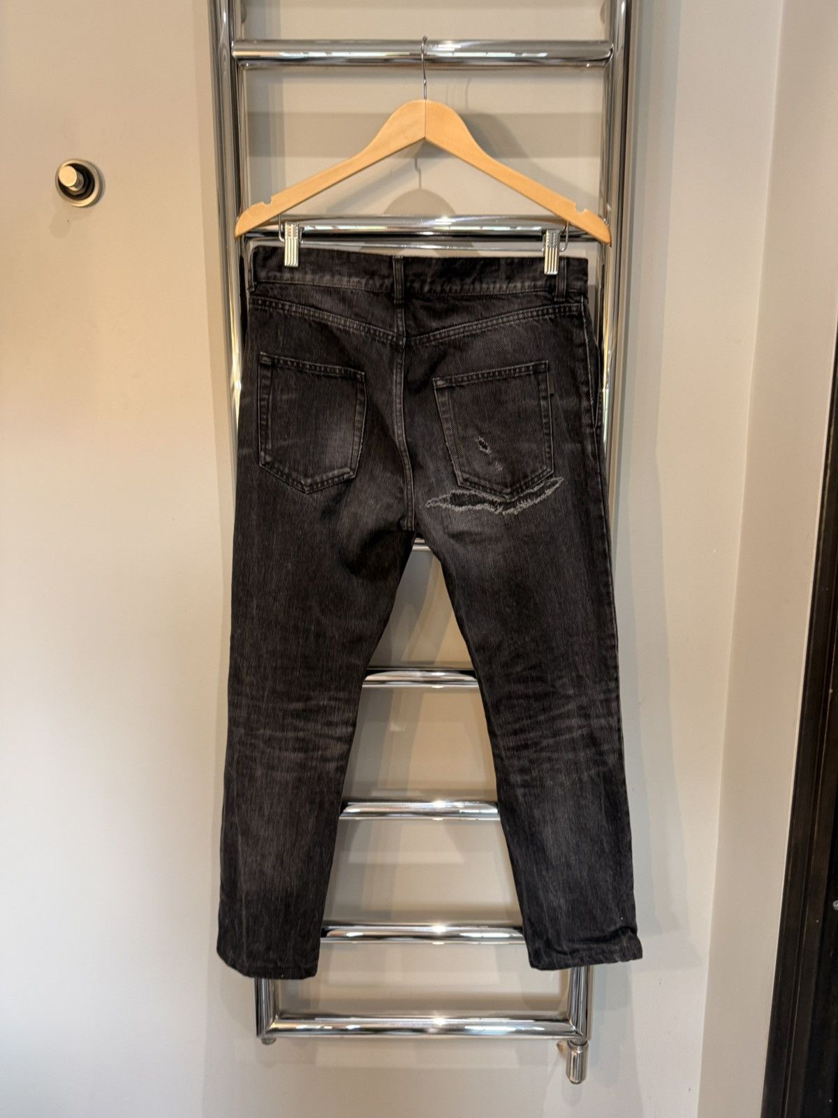 Saint Laurent Paris Hedi Era D02 M/SK - LW Skinny Jeans Size US 31 - 2 Thumbnail