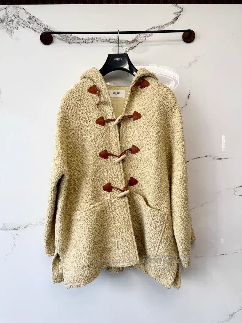 Celine CELINE White Knit Coat Jacket Size XS / US 0-2 / IT 36-38 - 1 Thumbnail