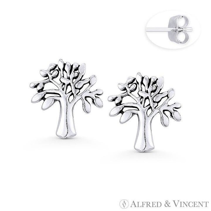 Other Antique-Finish Tree-of-Life Charm Stud Earrings Size ONE SIZE - 1 Preview