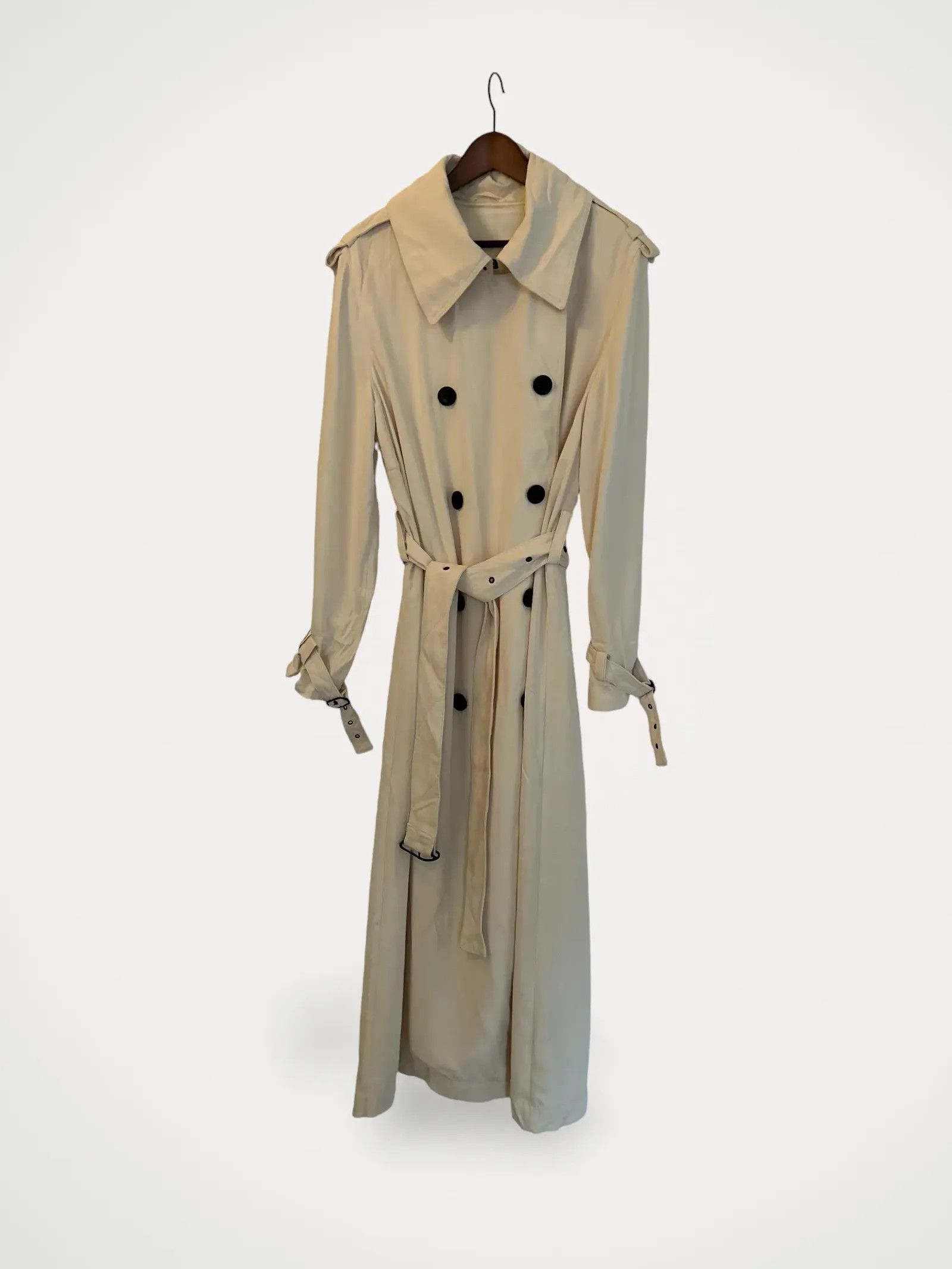 Acne Studios Acne Studios Lucie Trench Coat Ivory Trenchcoat Size M / US 6-8 / IT 42-44 - 1 Thumbnail