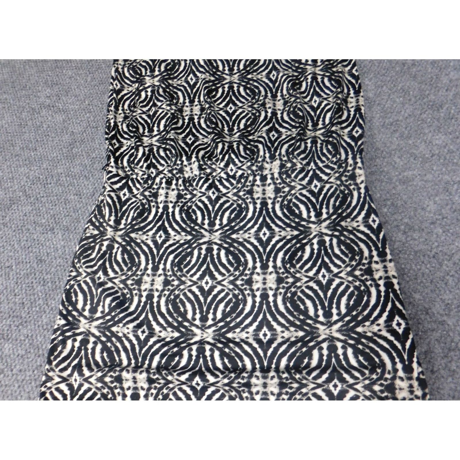Vintage AB Studio Womens Dress Large A-Line Midi Casual Blue Sleeveless Crew Neck Zip Raglan Sleeve Size L / US 10 / IT 46 - 6 Thumbnail